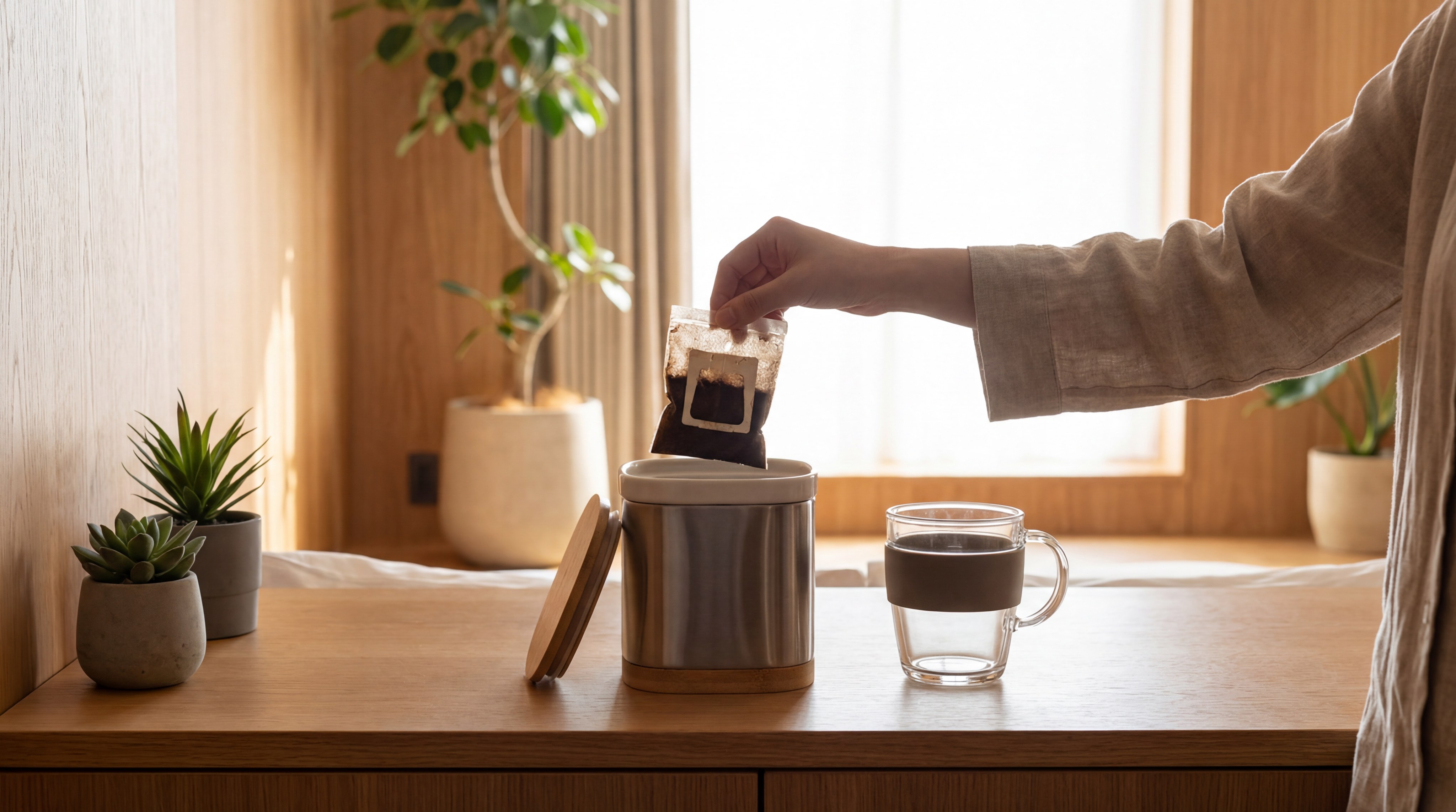 eco friendly coffee composting hotel