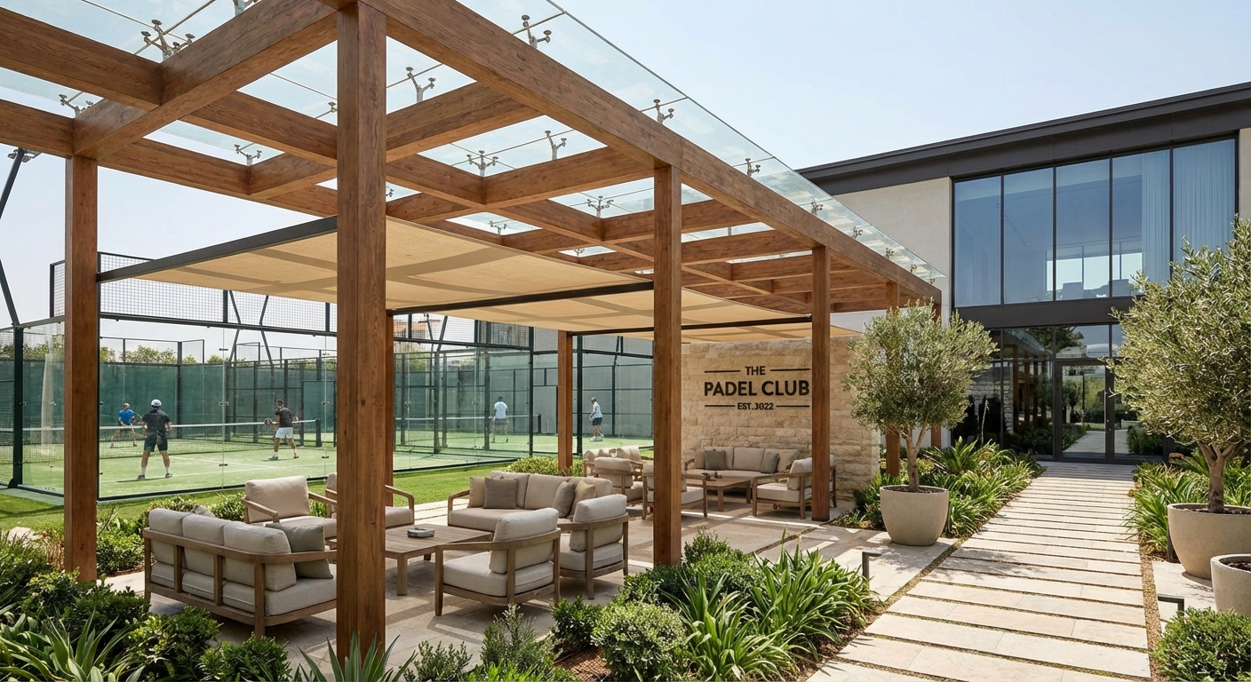 padel club entrance