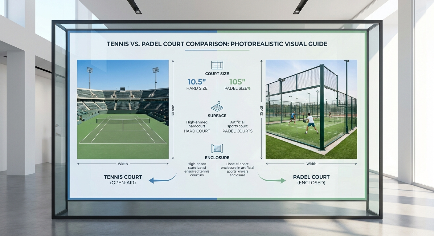 Tennis vs padel comparison