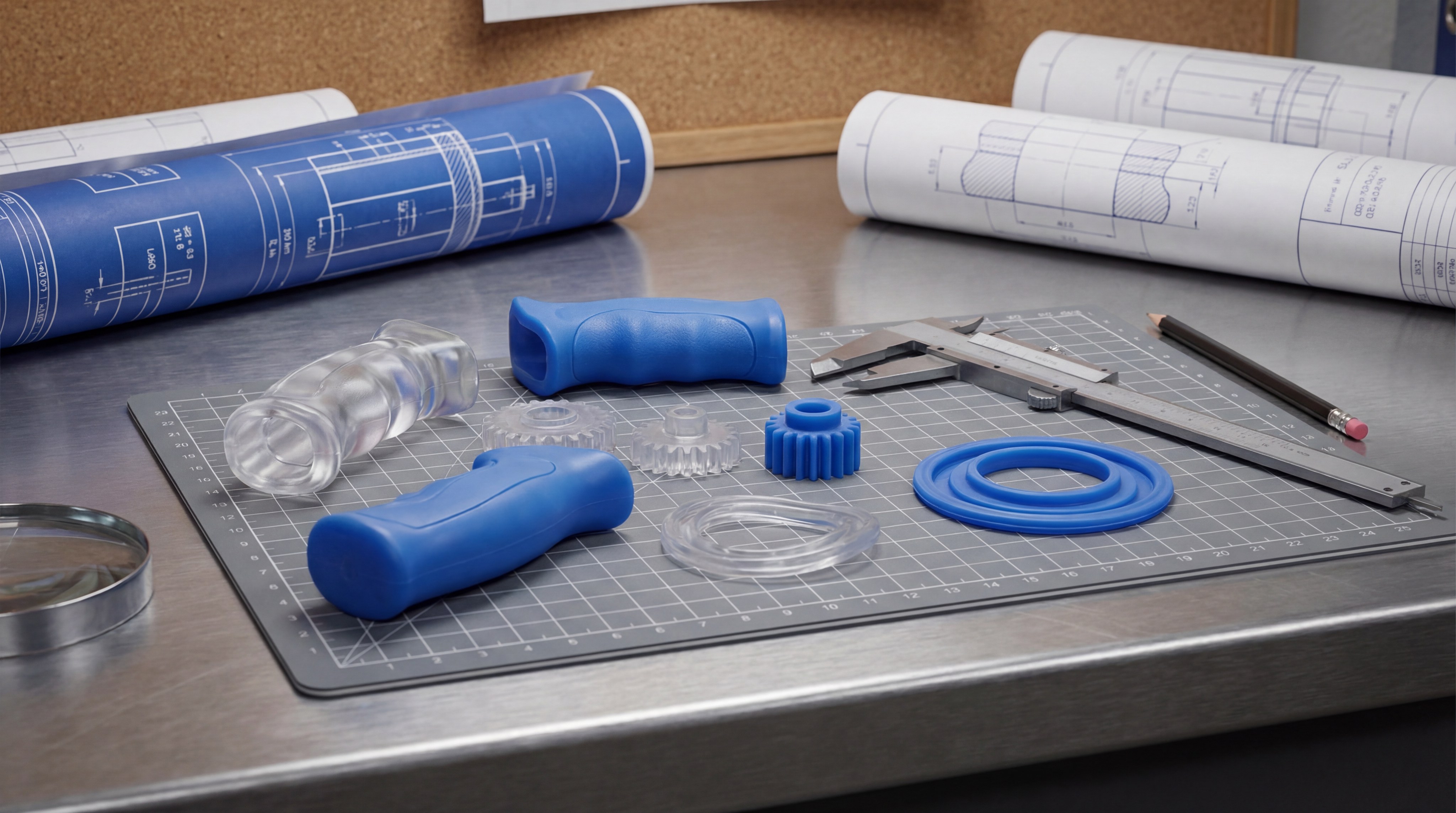 Silicone product prototypes inspection