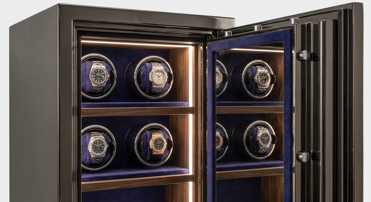 luxury jewelry safe watch display