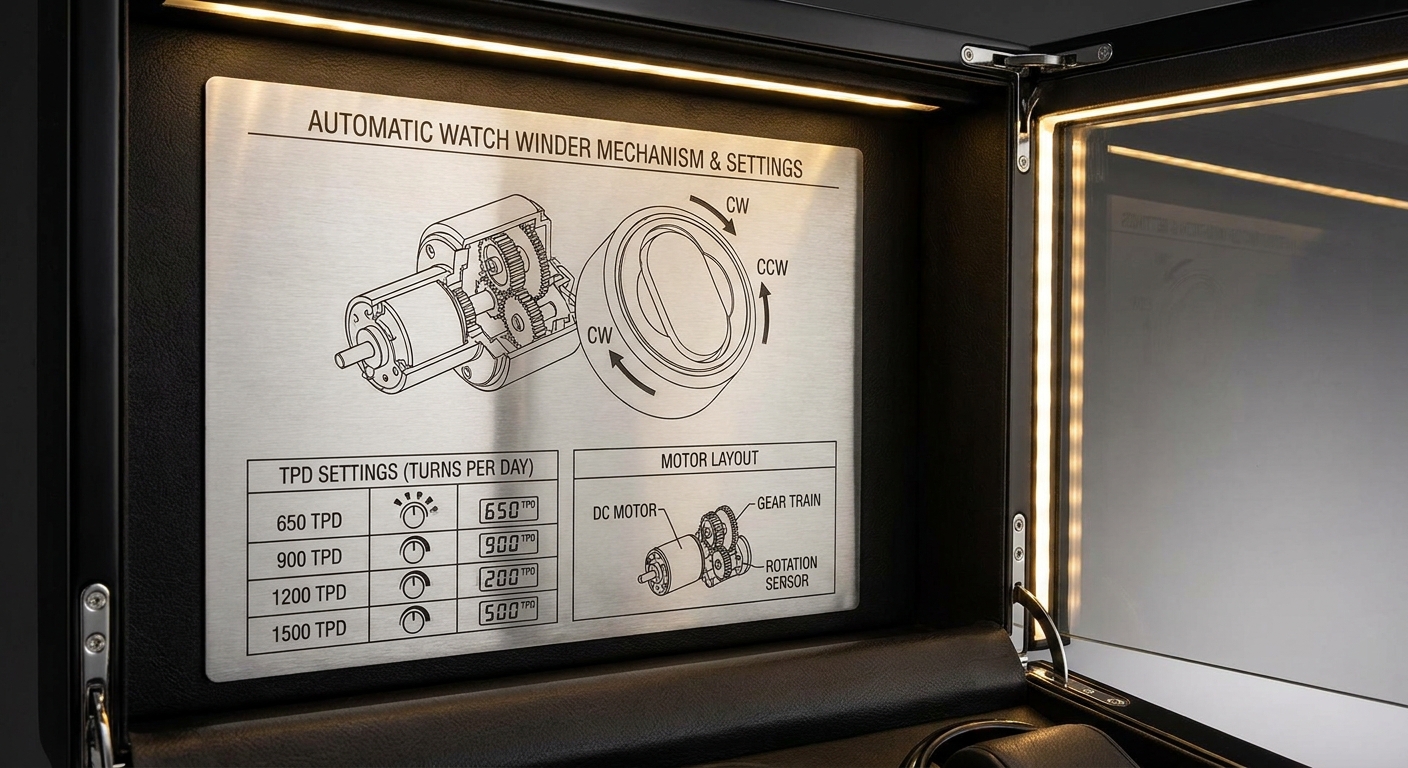 automatic watch winder technical schematic