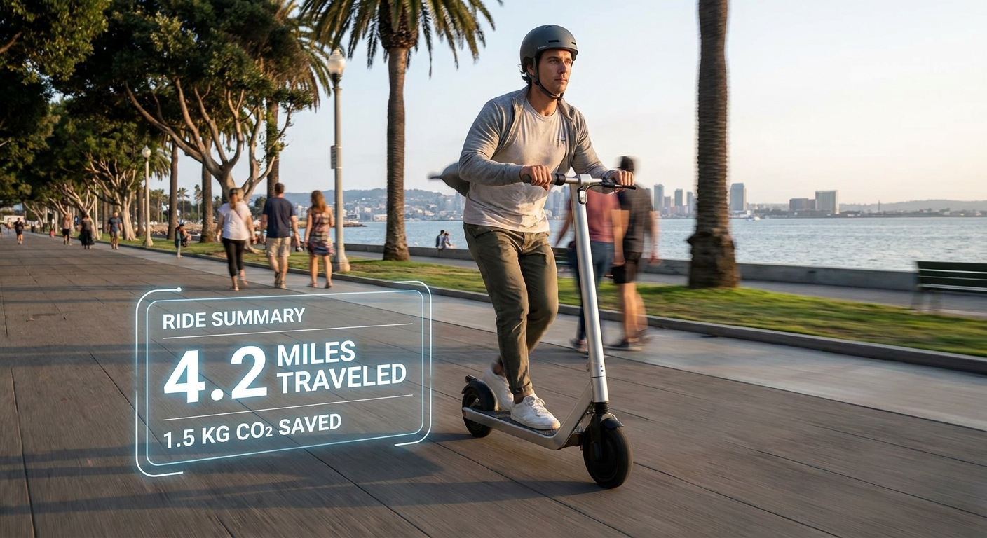 Electric Scooter Waterfront Ride