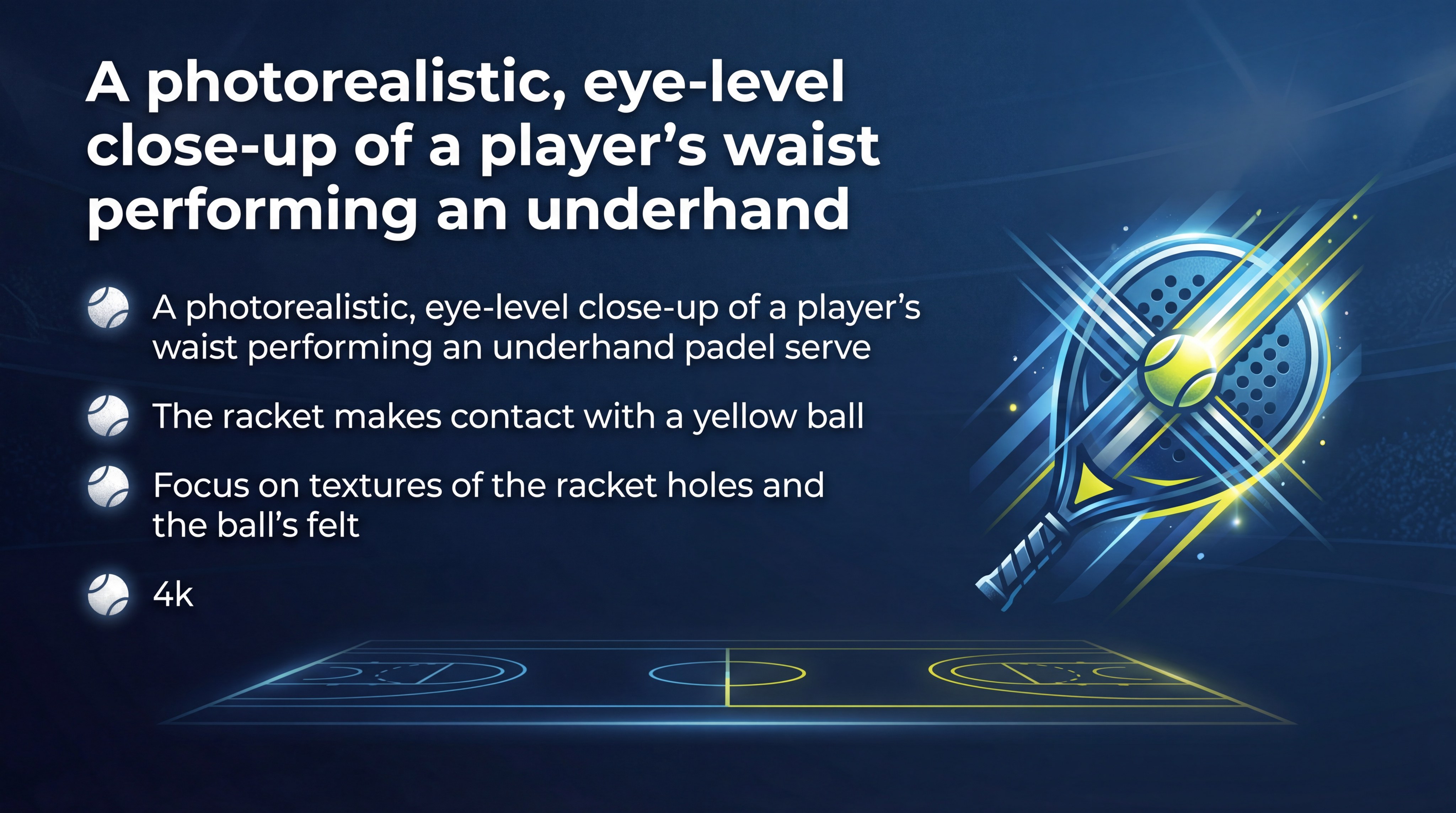 Padel Serve Close Up