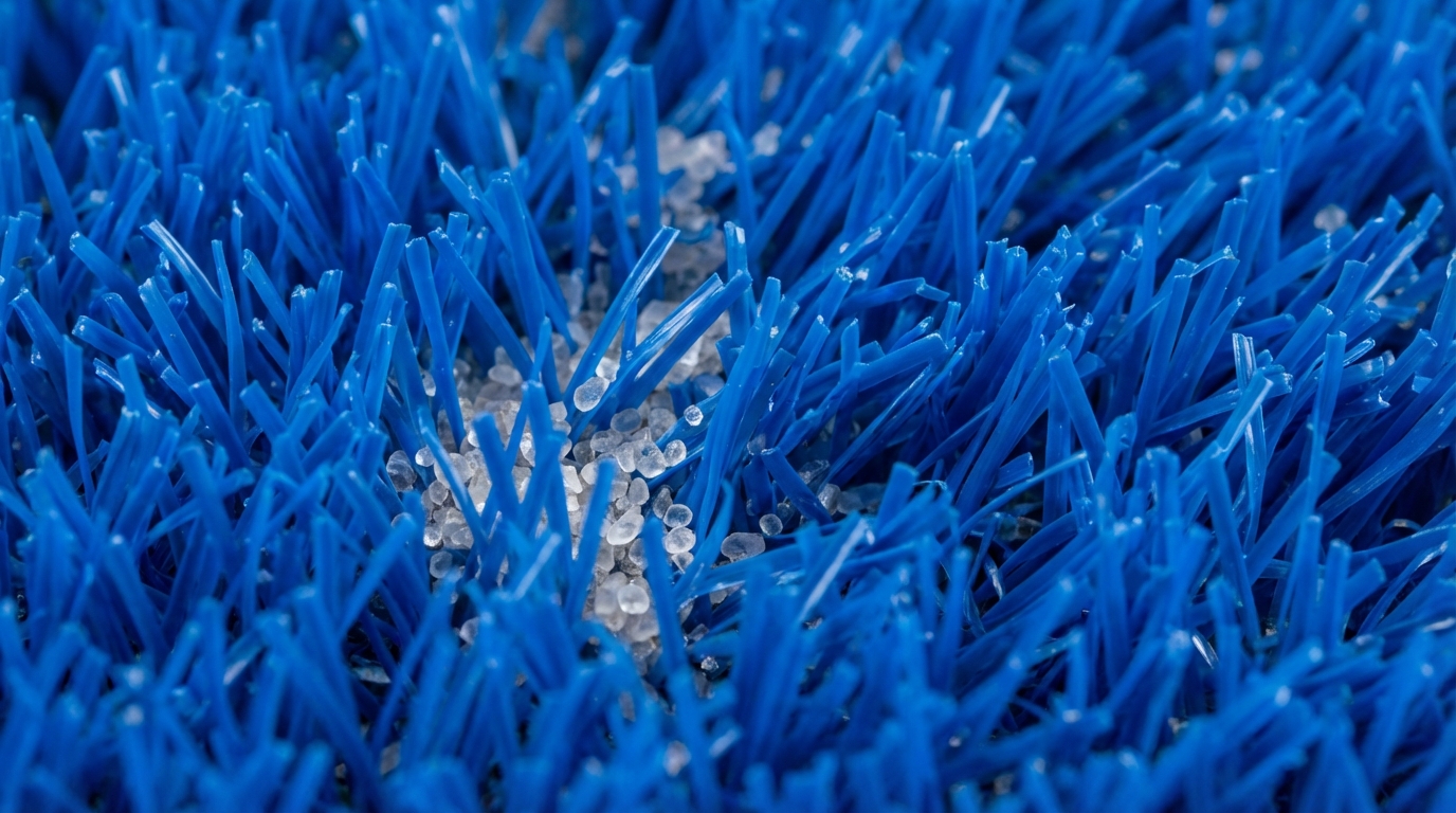 blue monofilament padel turf macro