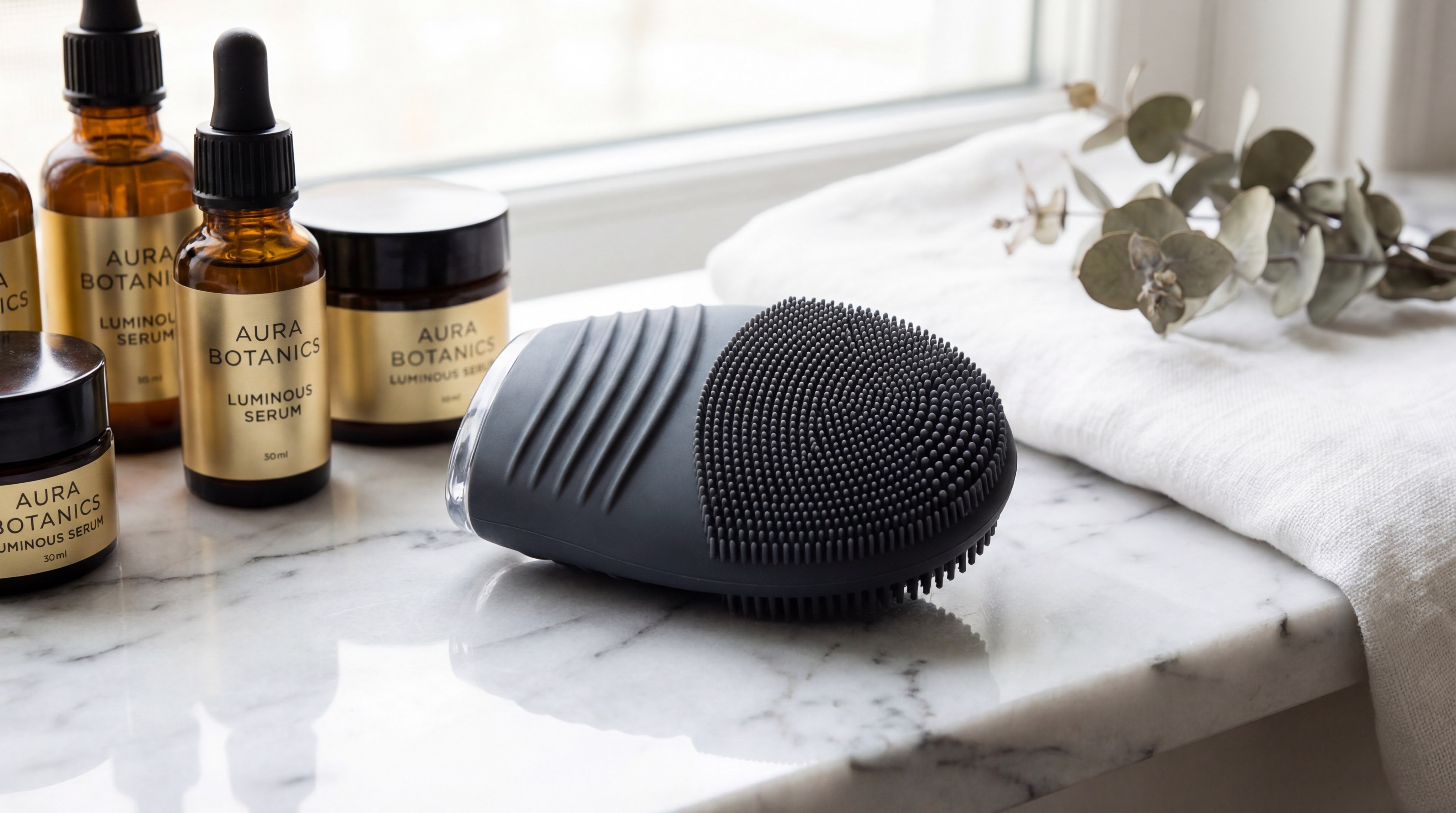 silicone facial brush product photo