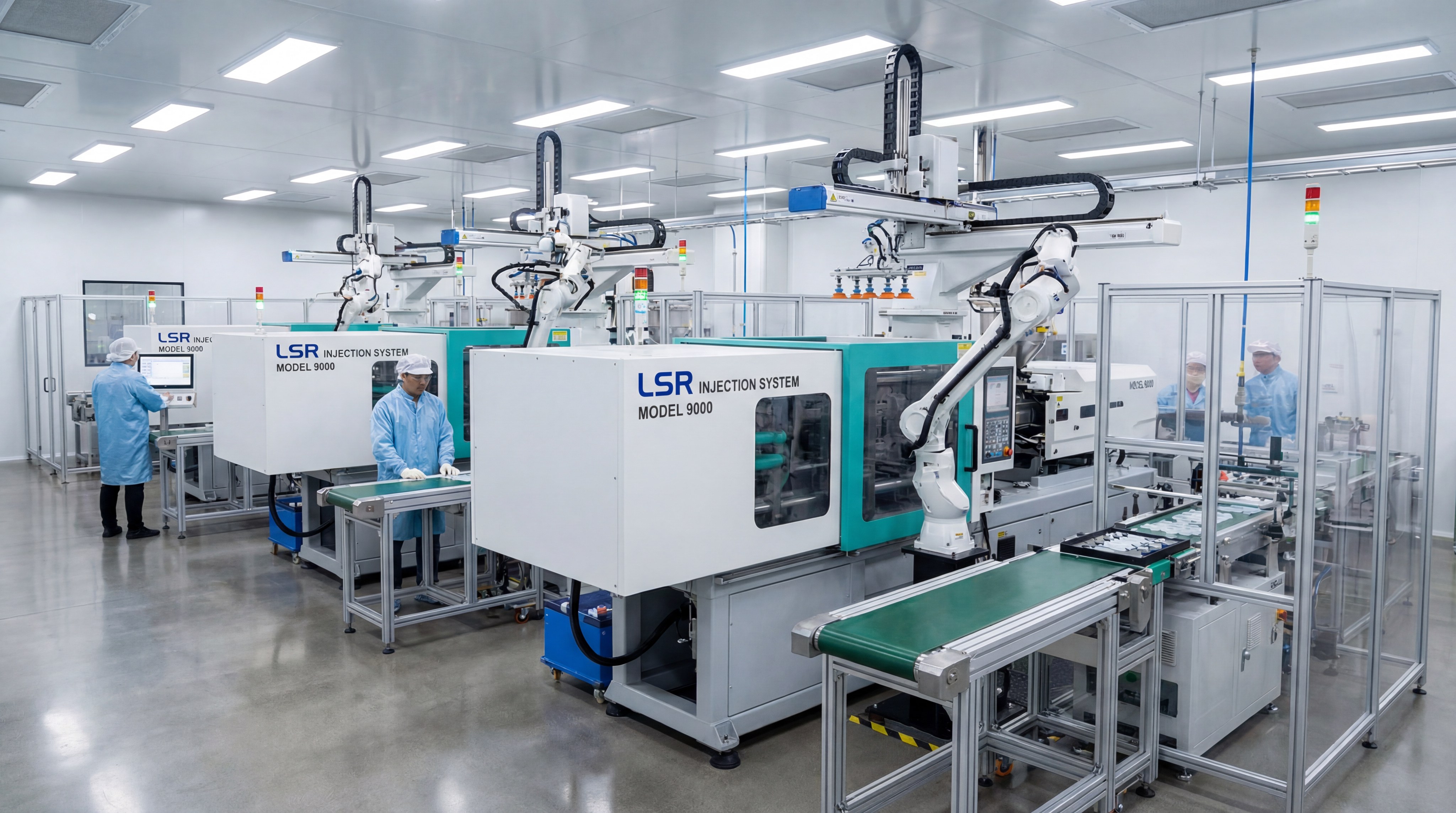 Modern LSR injection molding factory
