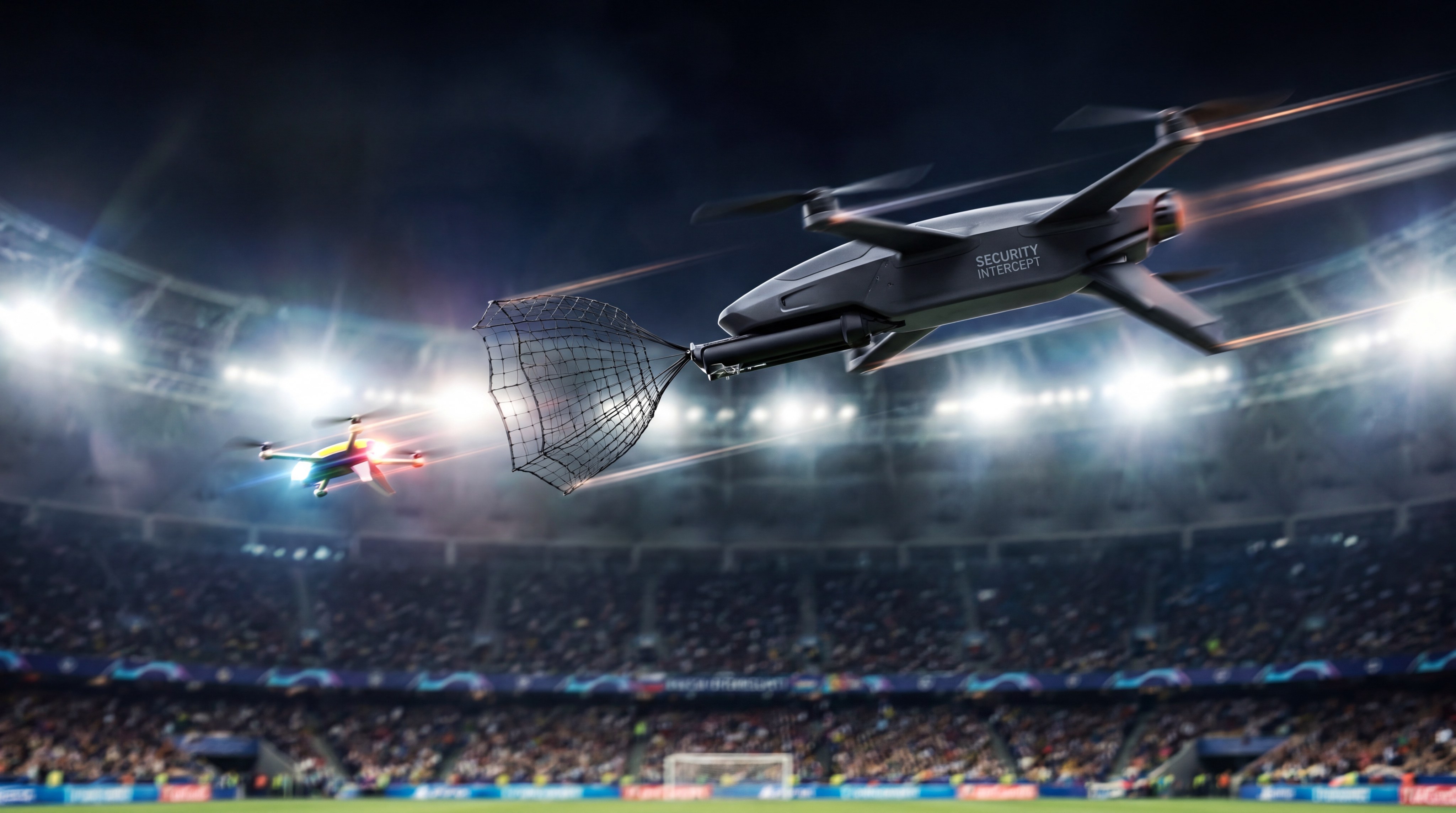 drone pursuit stadium