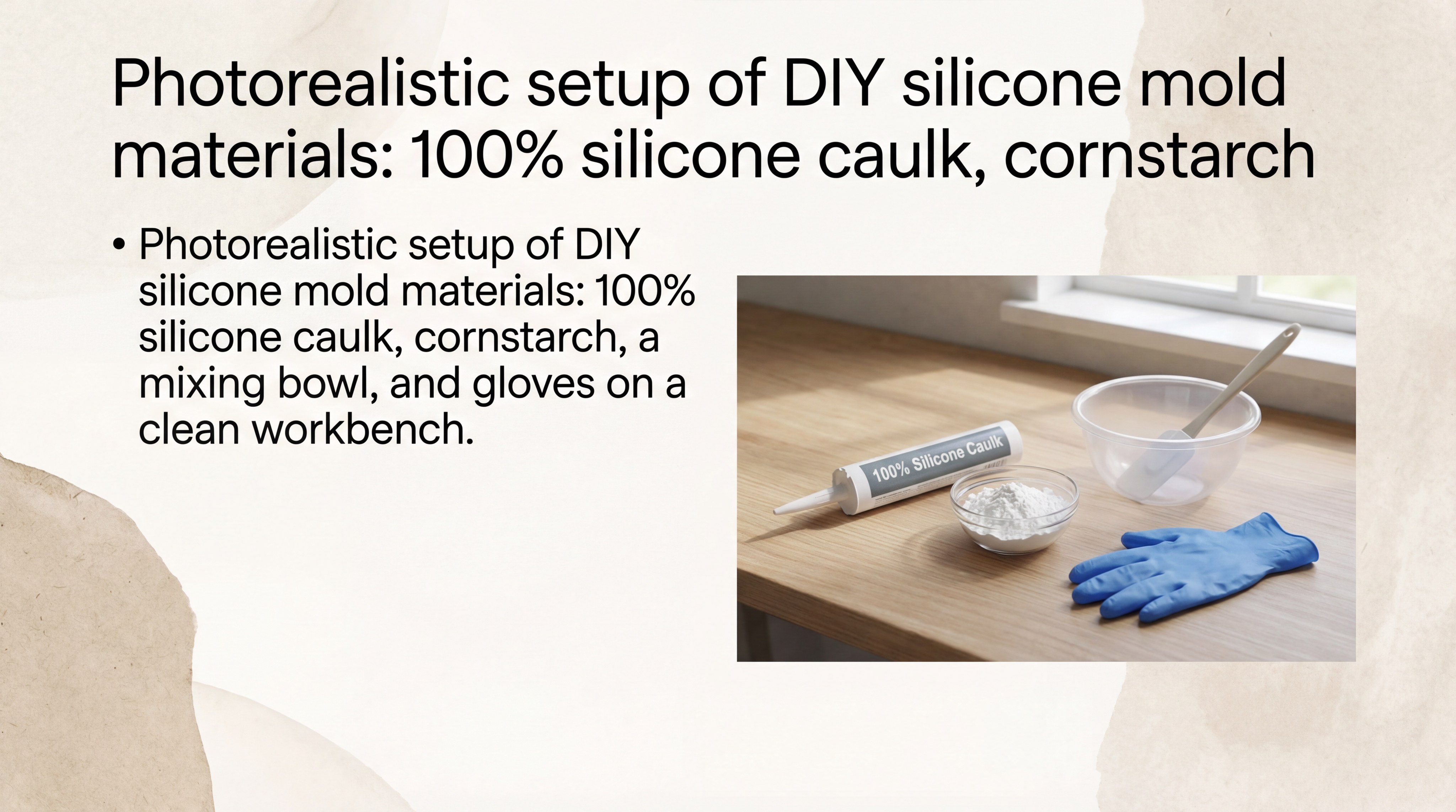 diy silicone mold materials setup