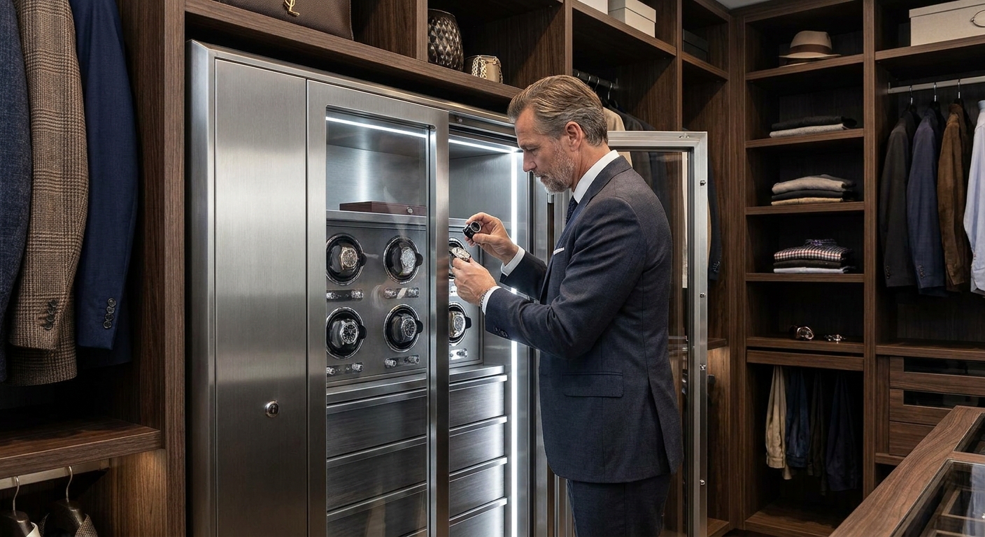 luxury watch collector secure storage
