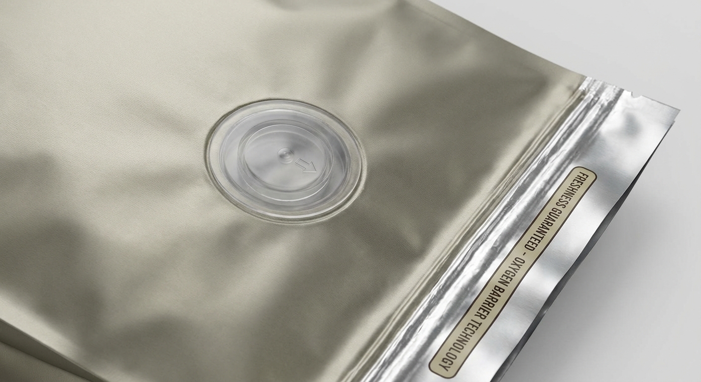 Coffee Bag Degassing Valve Closeup