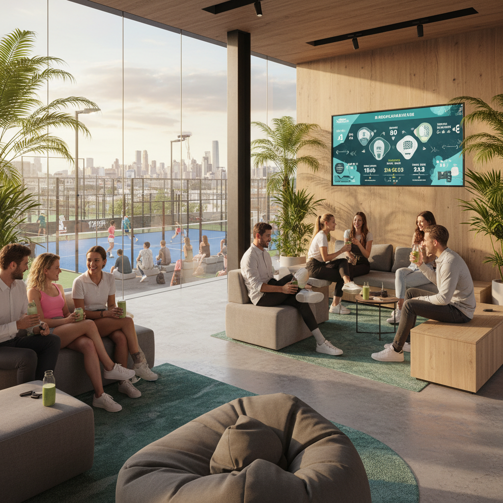 social networking padel lounge