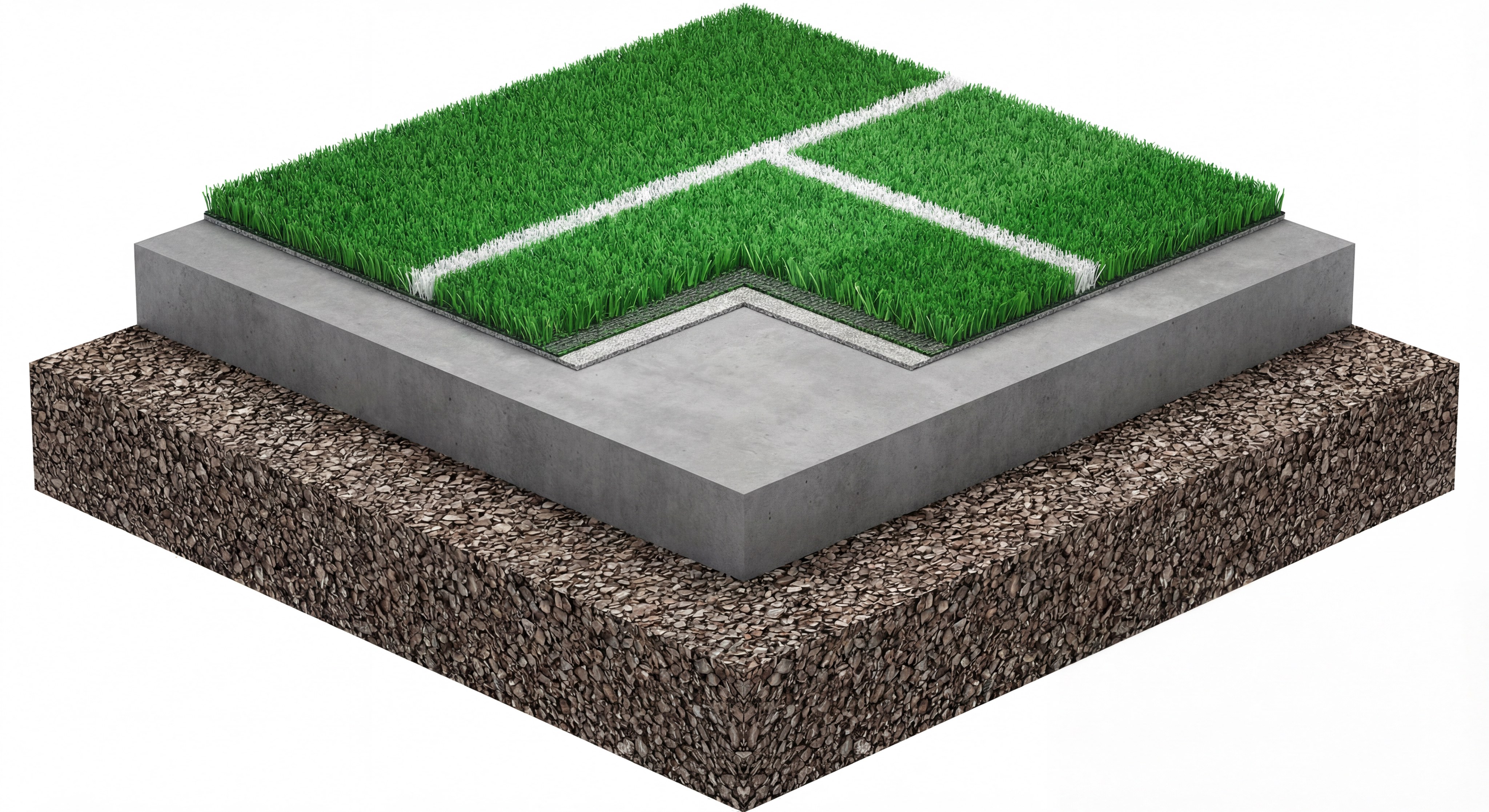 padel court construction diagram