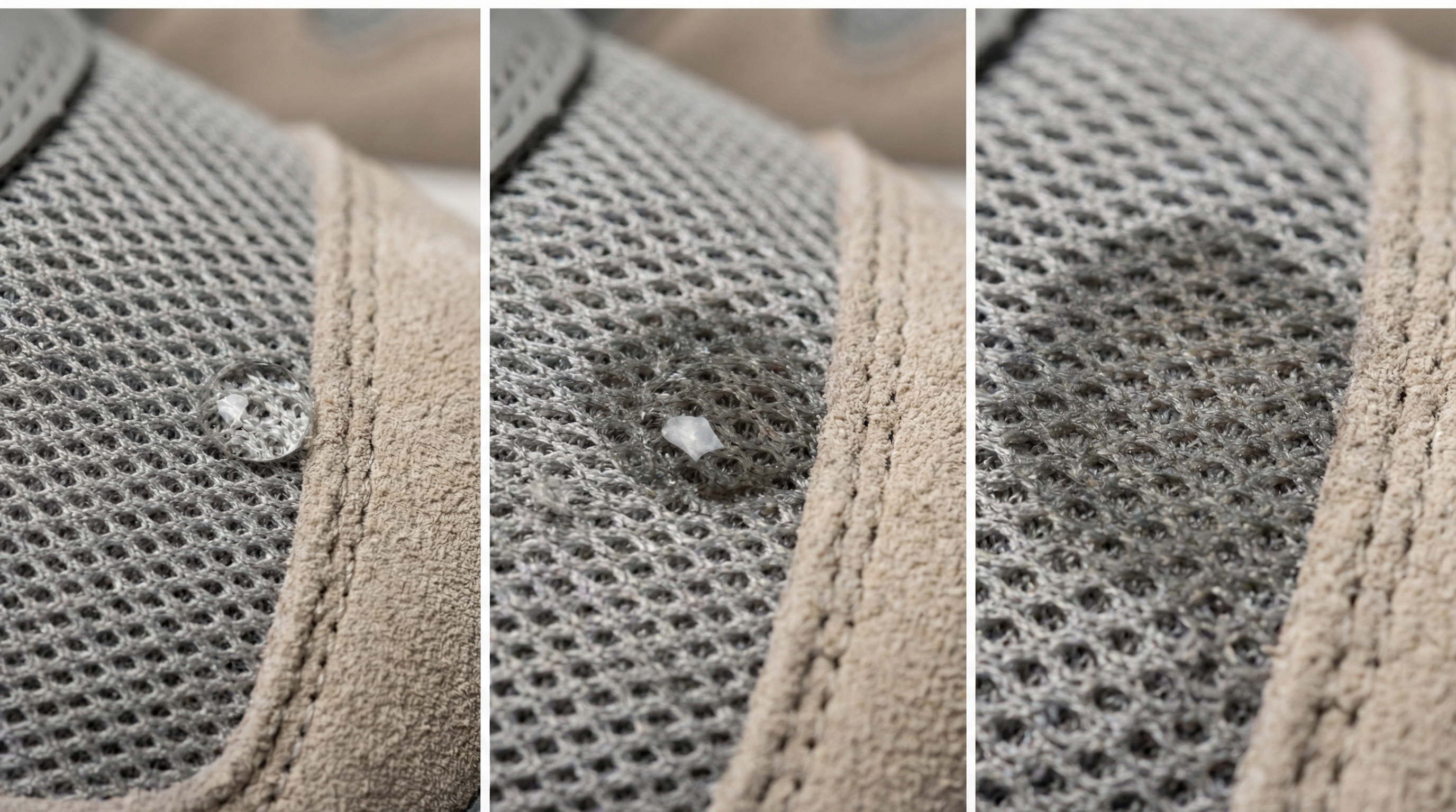 Absorbency Differences in Sneaker Mesh and Fabric