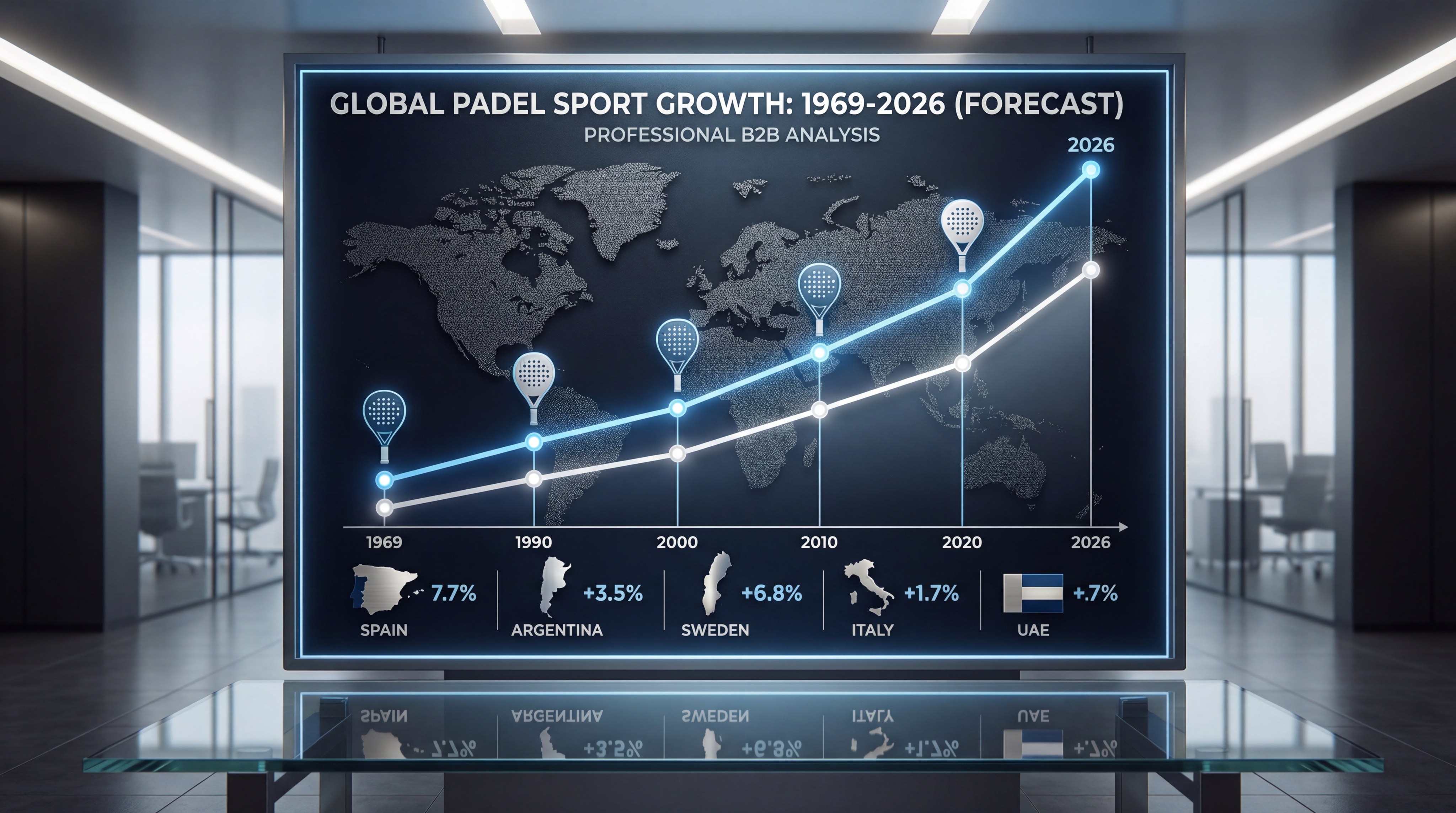 Global Padel Sport Growth Infographic