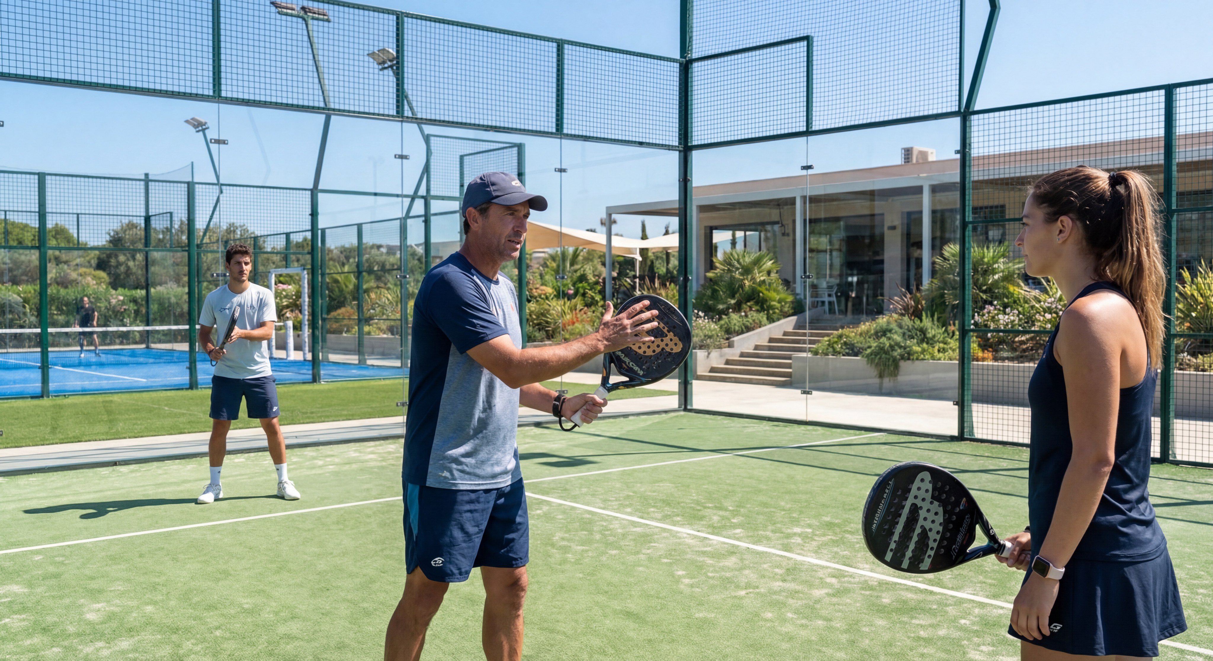 padel coach training session