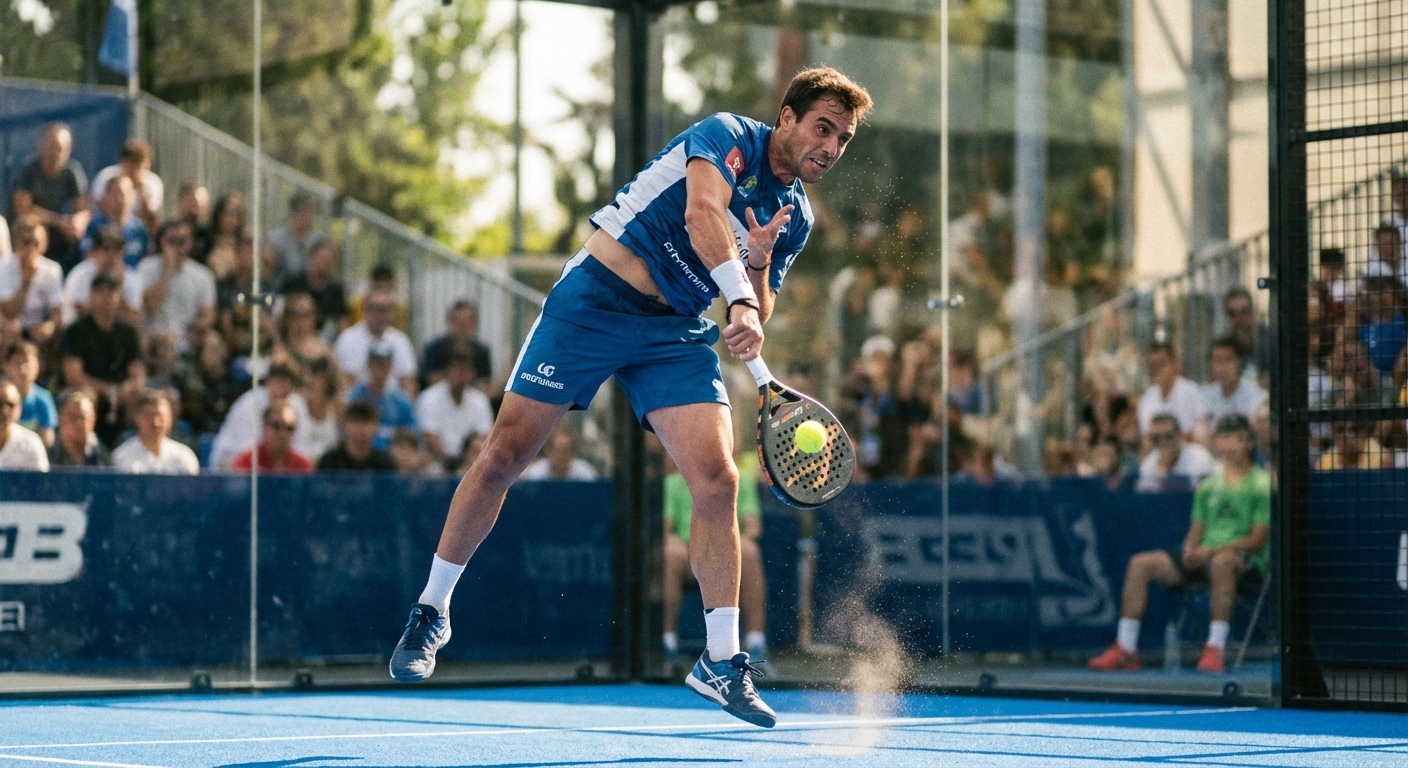 Padel Player Action Serve
