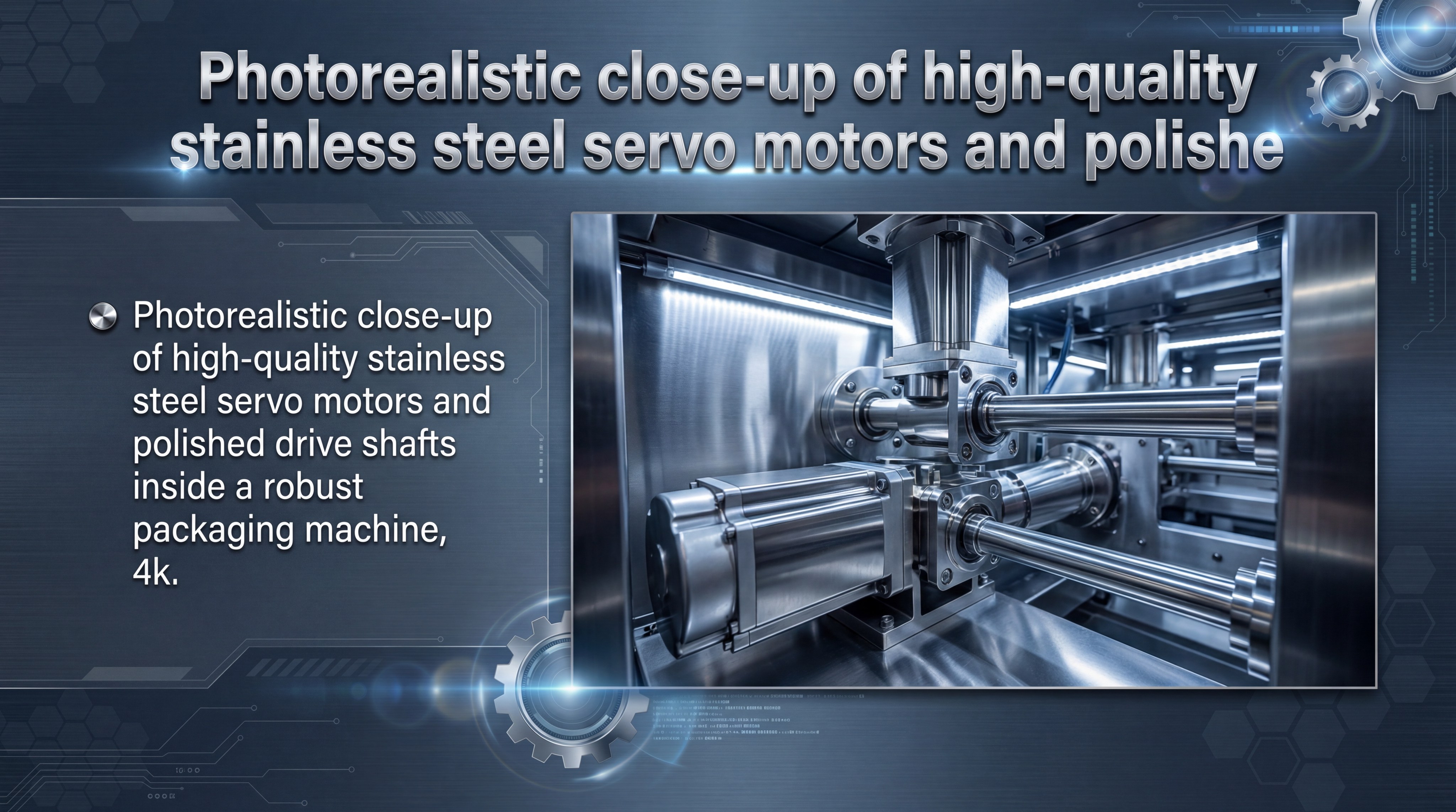 stainless steel servo motors packaging machine slide 7