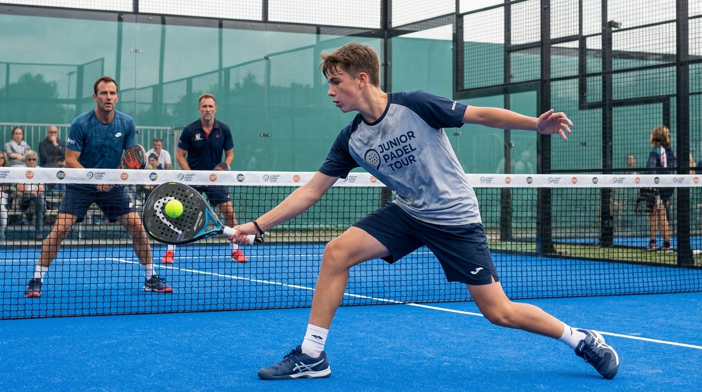 teenage padel player competition