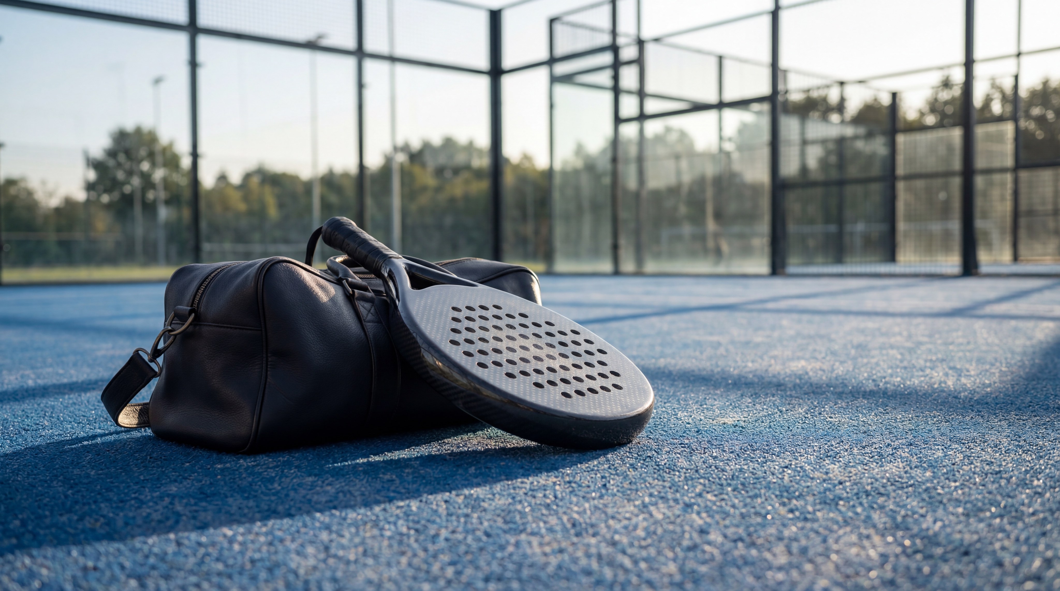 premium padel tennis equipment court