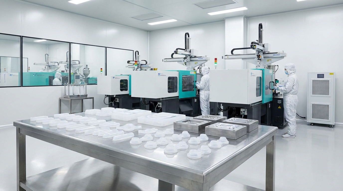 Modern silicone manufacturing cleanroom facility