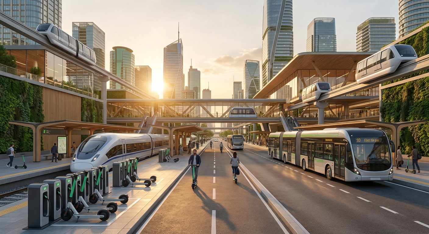 Futuristic Transit Hub