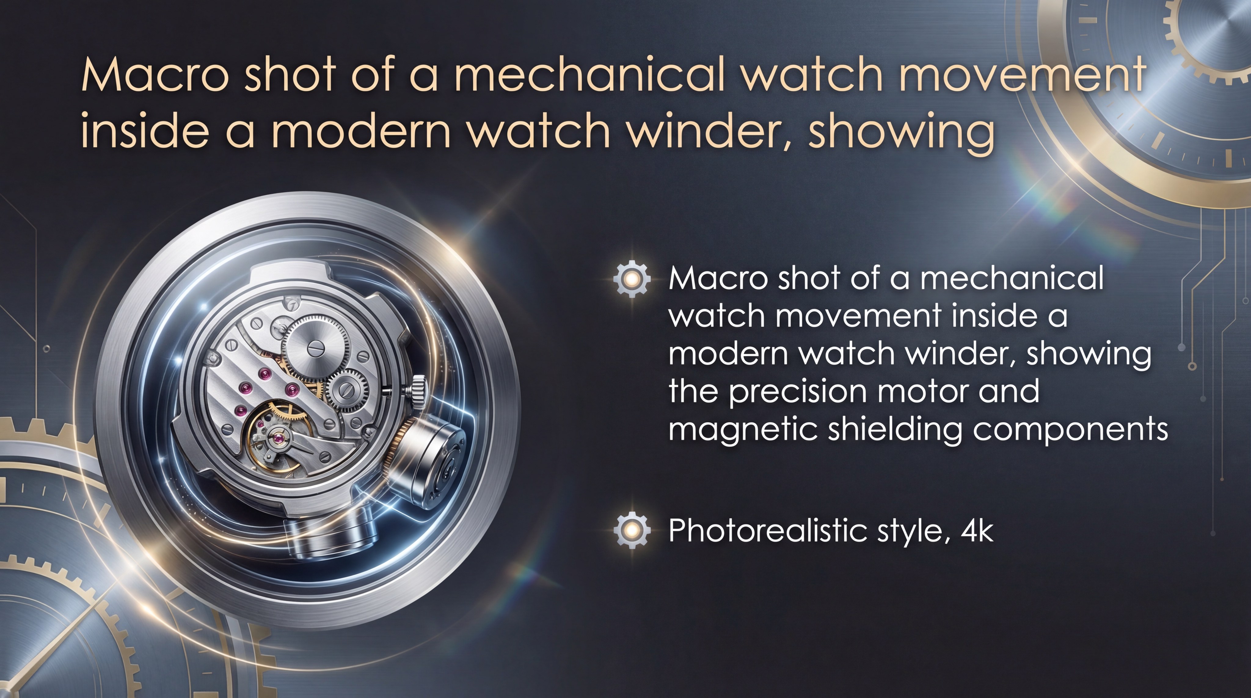 Mechanical Watch Movement in Modern Winder