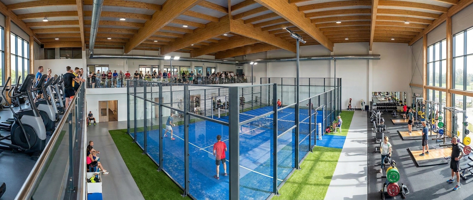 padel court panoramic gym