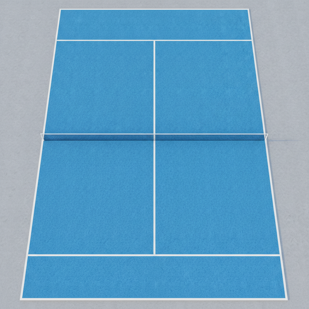 Architectural rendering of an outdoor padel facility