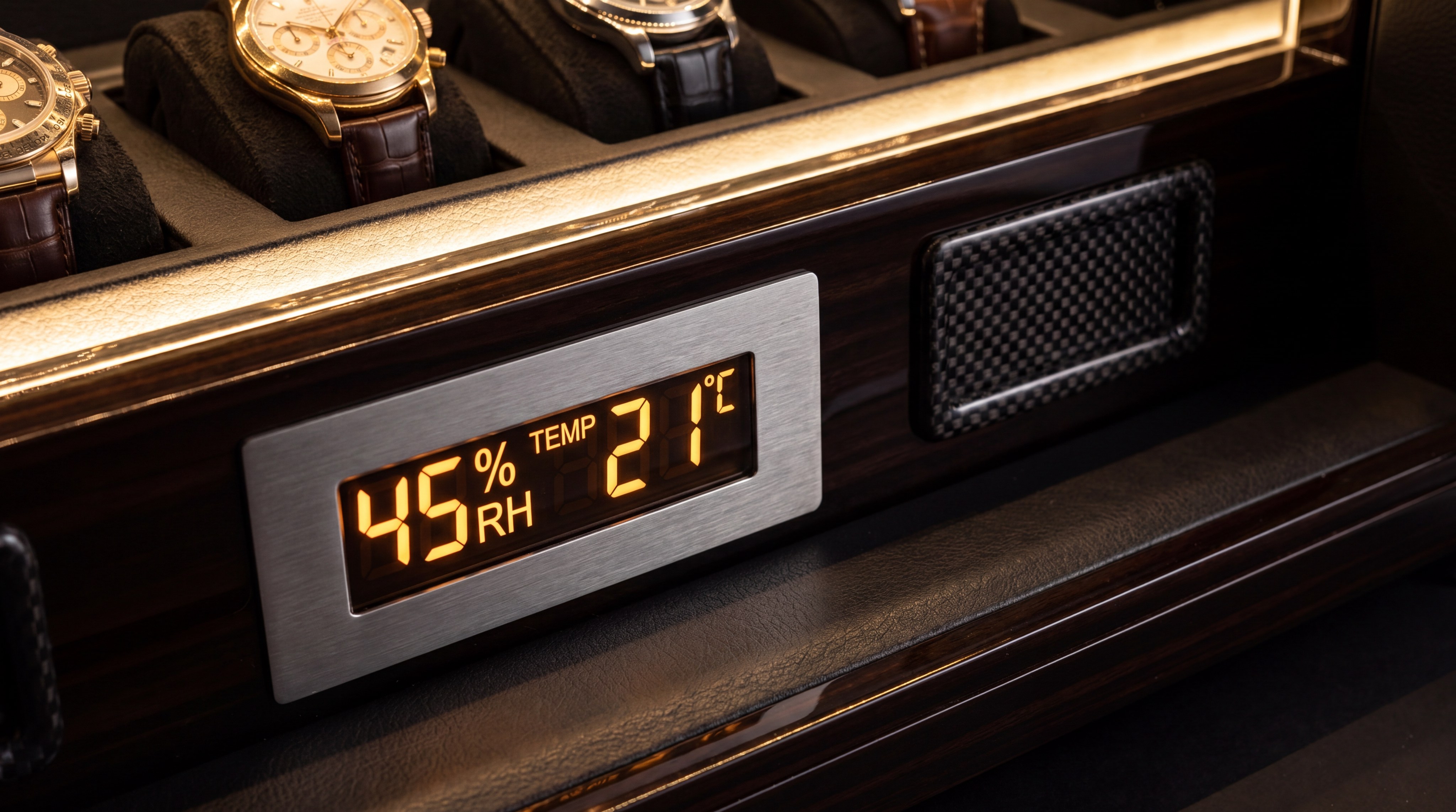 led humidistat watch safe display