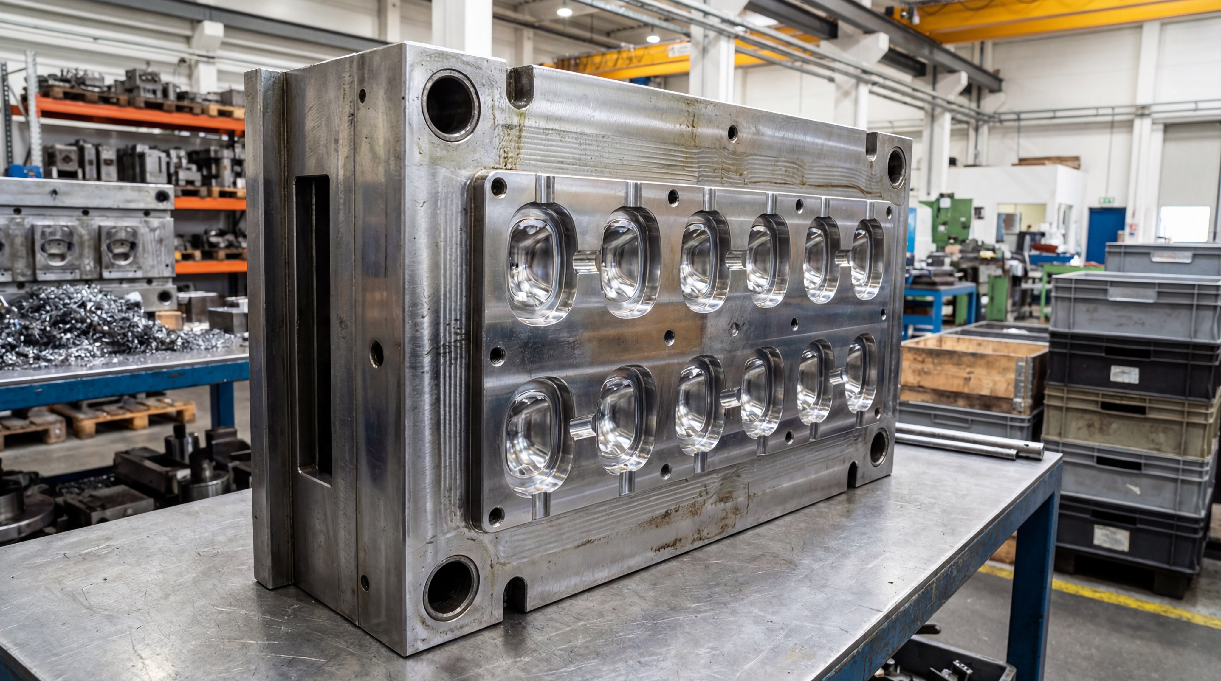 Heavy duty multi-cavity silicone mold tooling