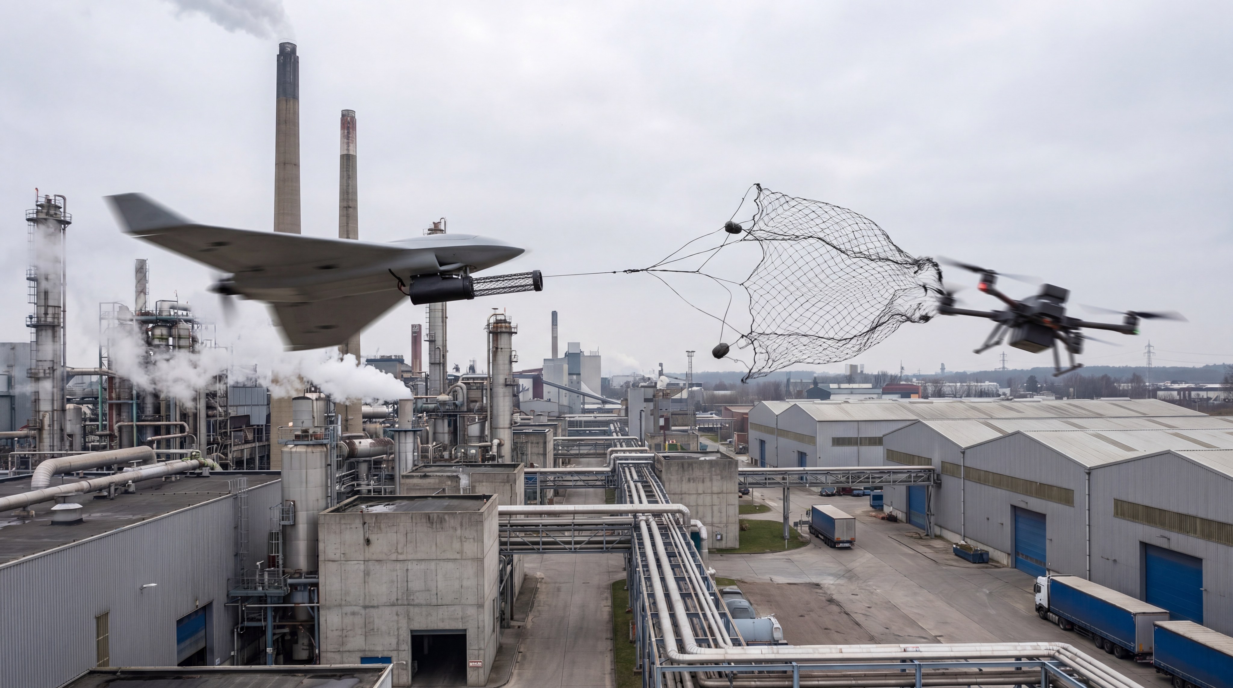 drone interceptor capture action