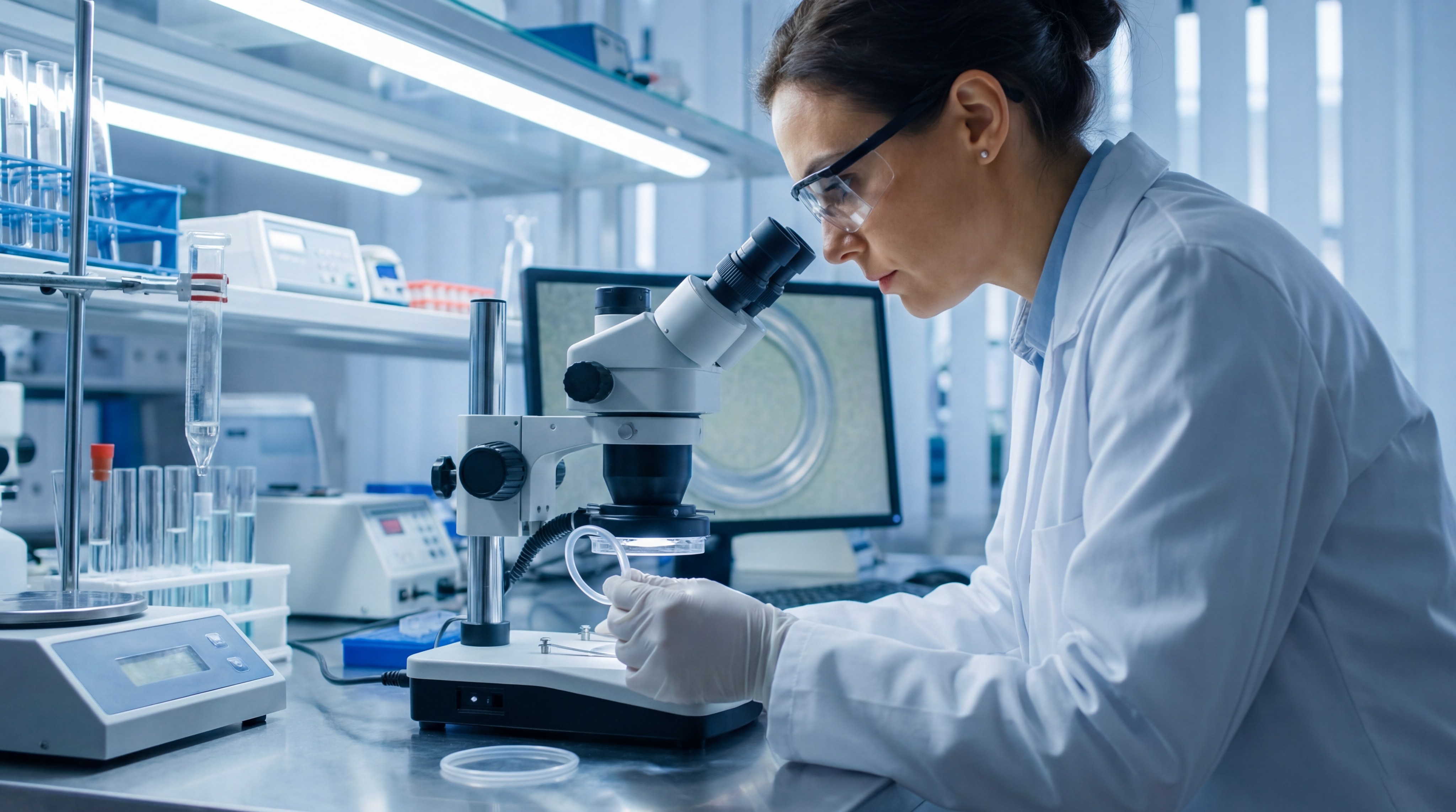 quality control microscopy inspection