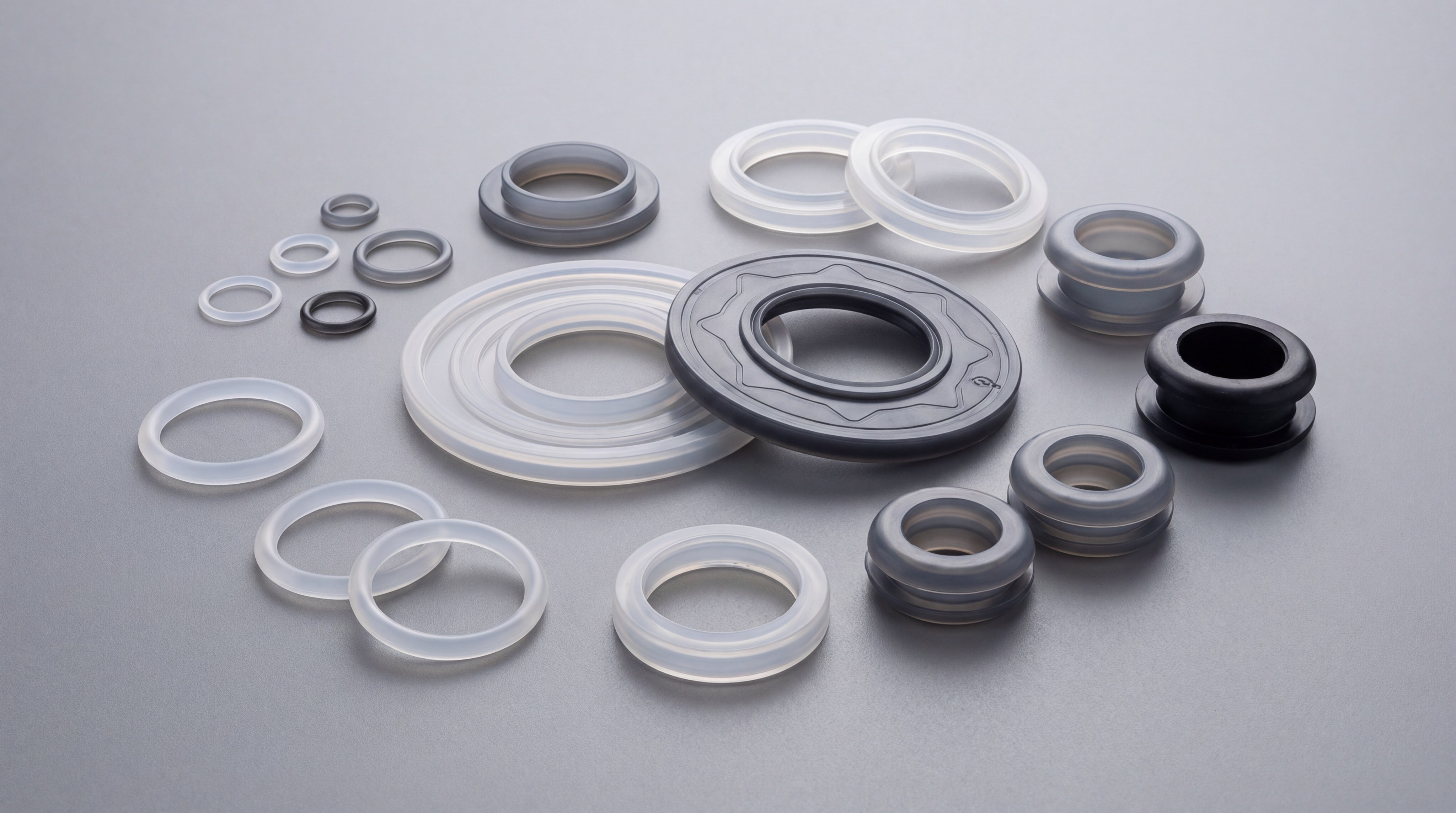 precision silicone parts photography
