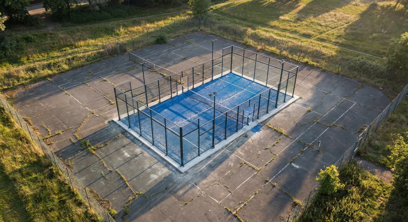 padel court tennis conversion