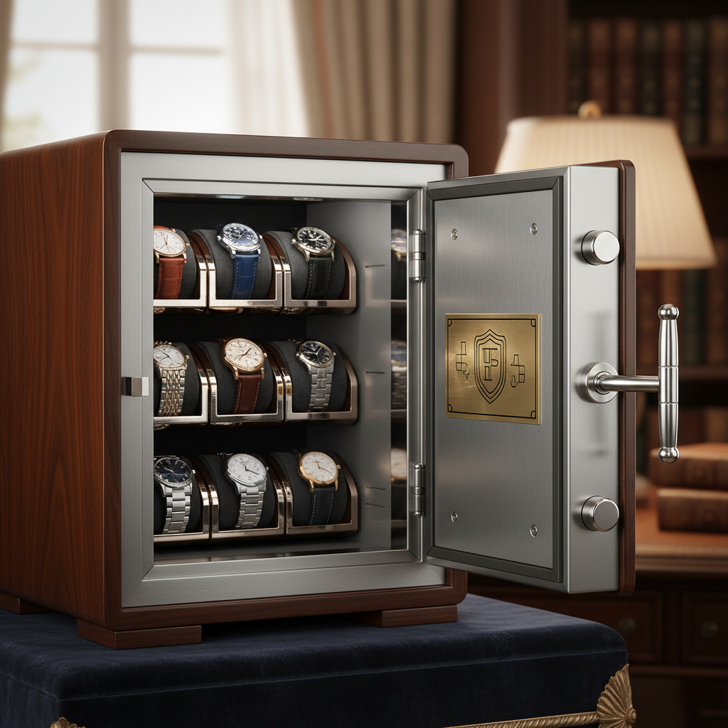 Luxury watch safe winder composition