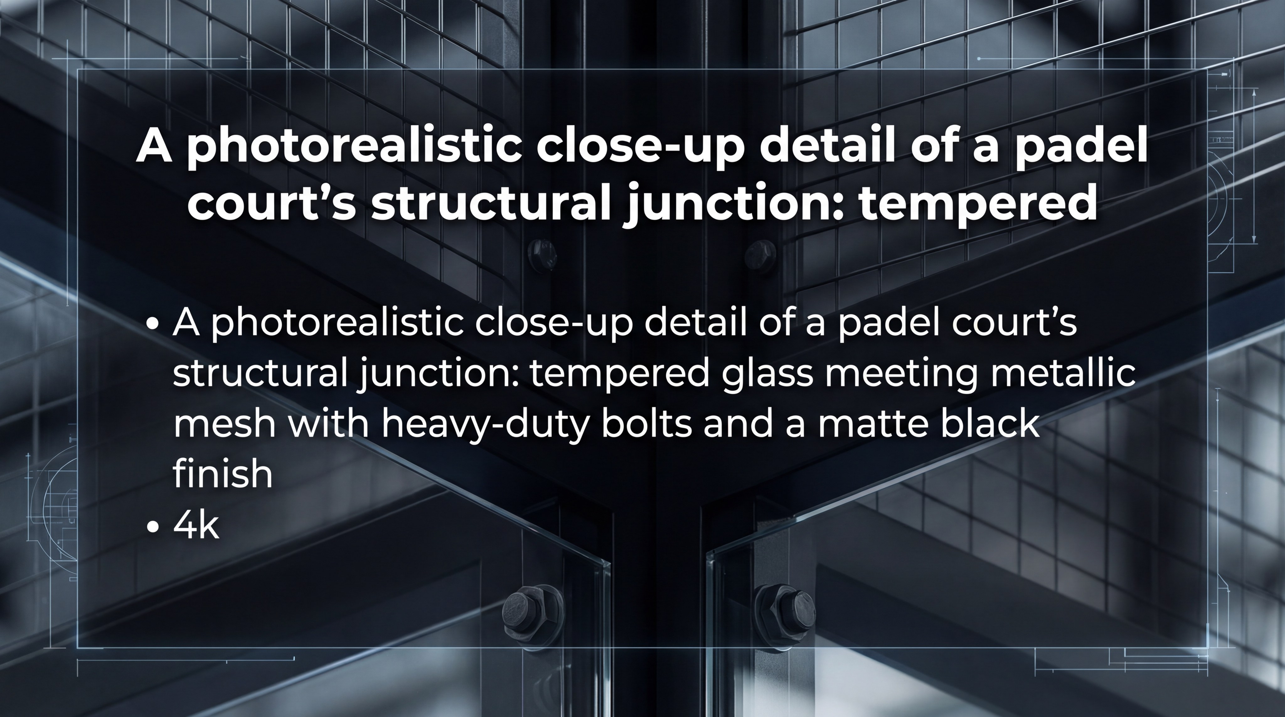 Padel Court Junction Detail