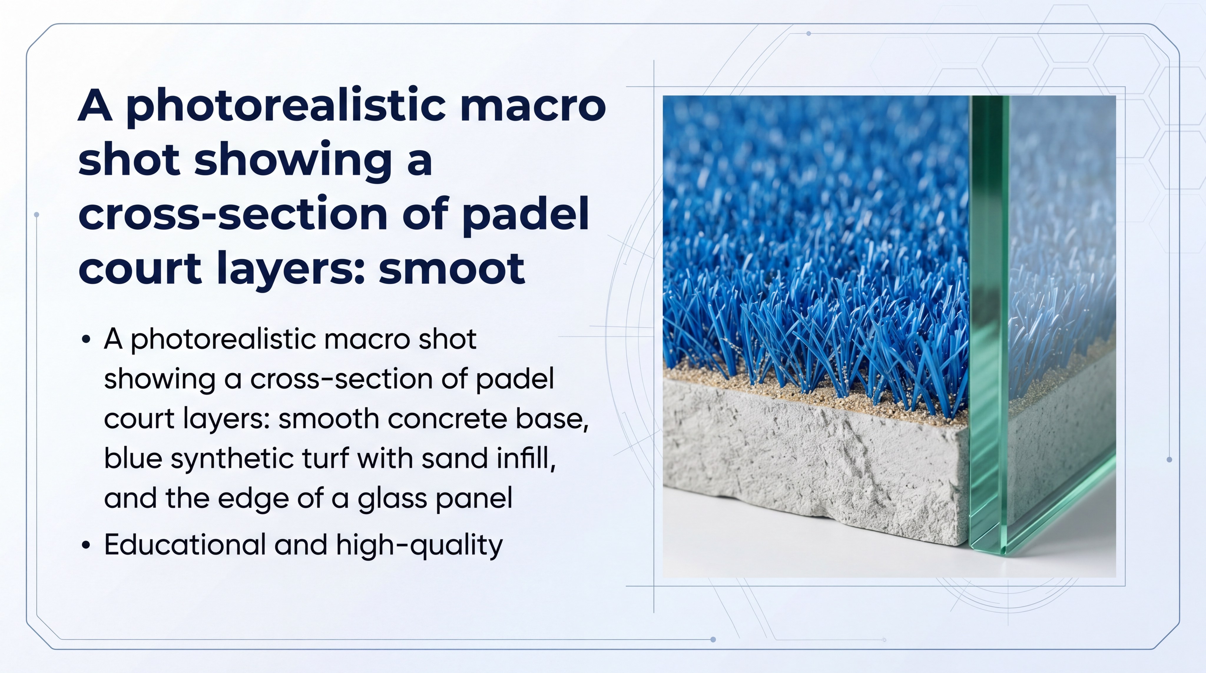 padel court cross section