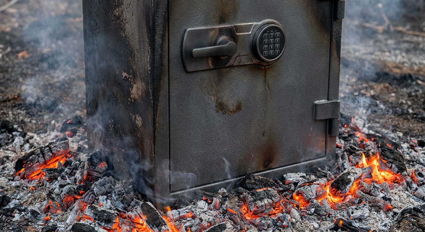 Fireproof gun safe demo