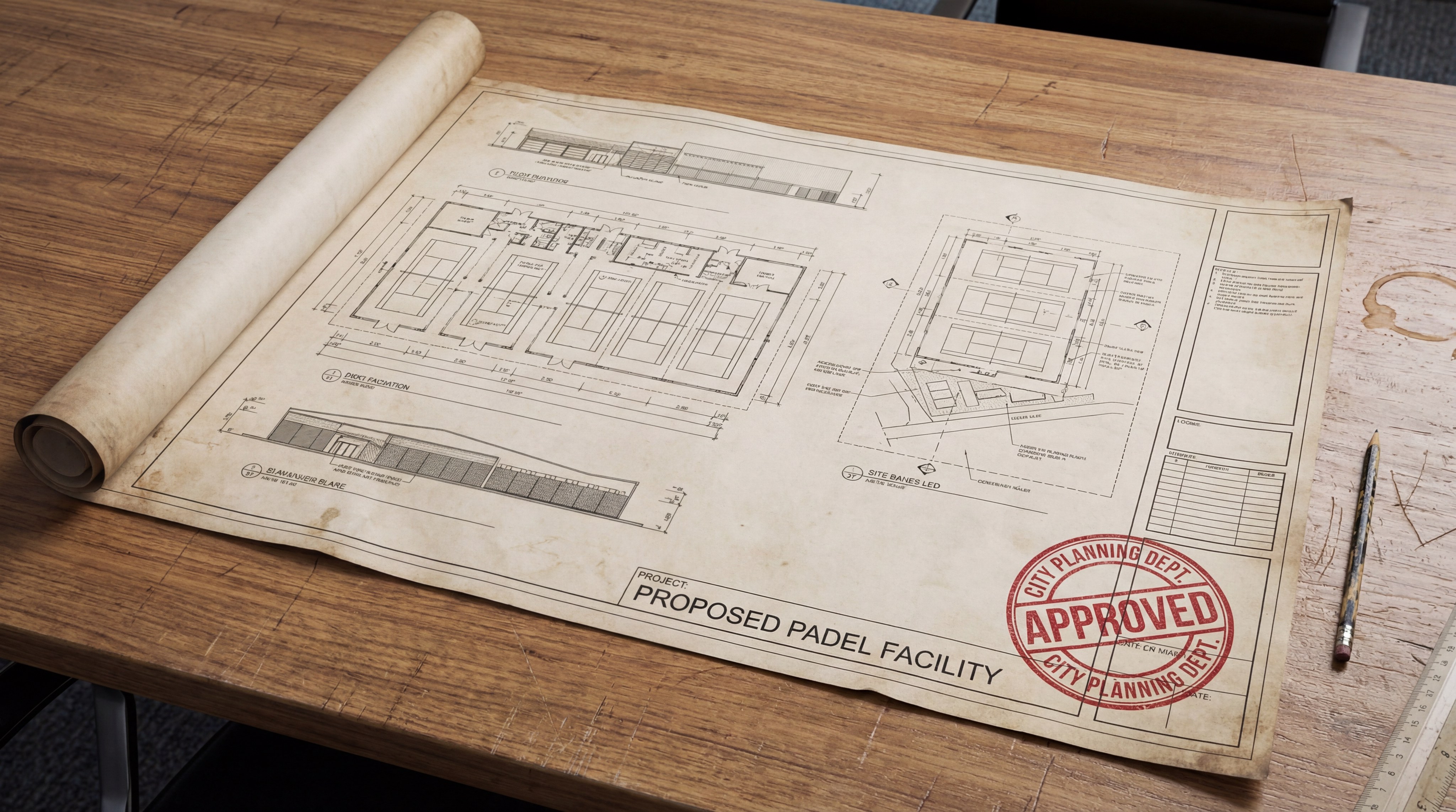 Official approved blueprints for padel denver facility