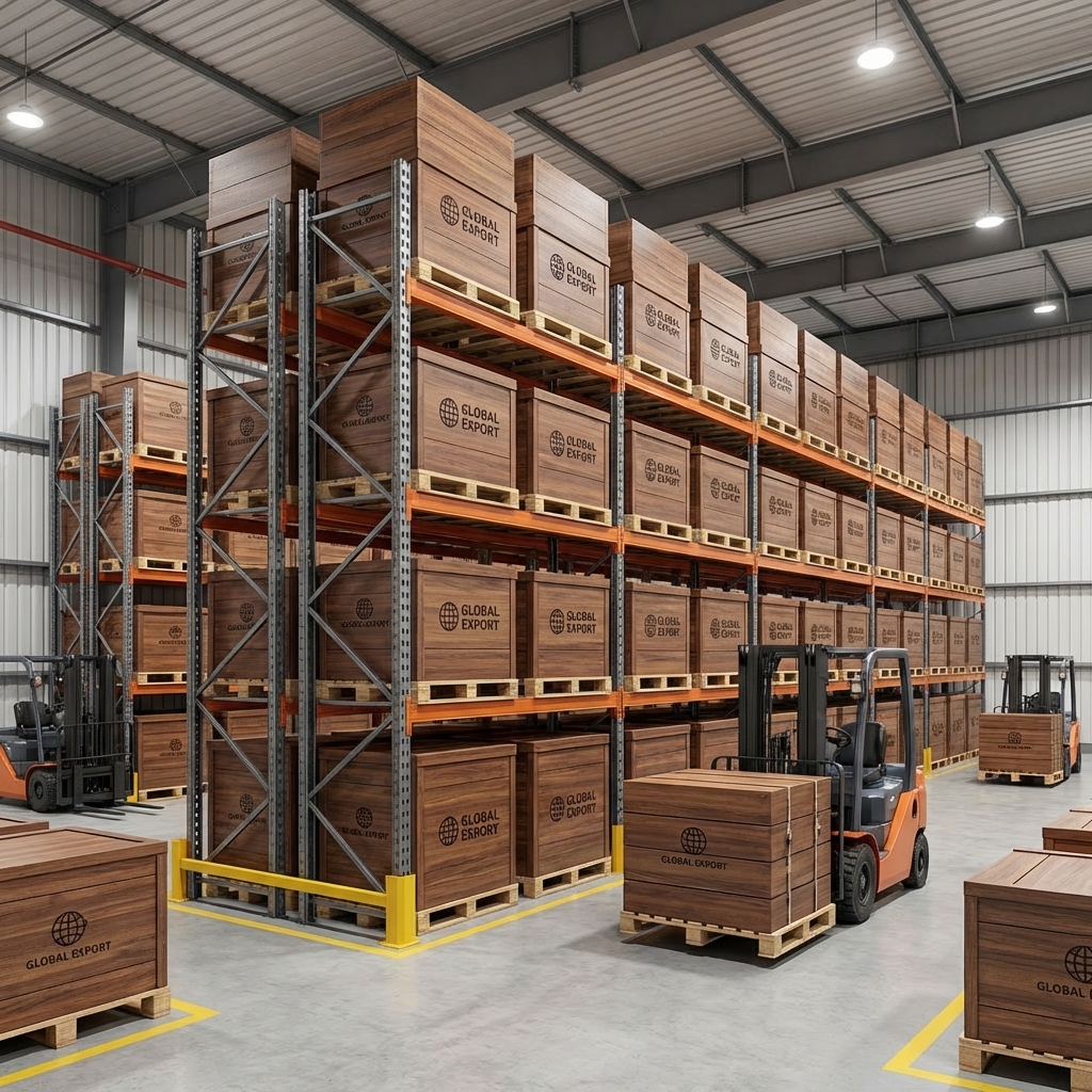 logistics warehouse furniture export