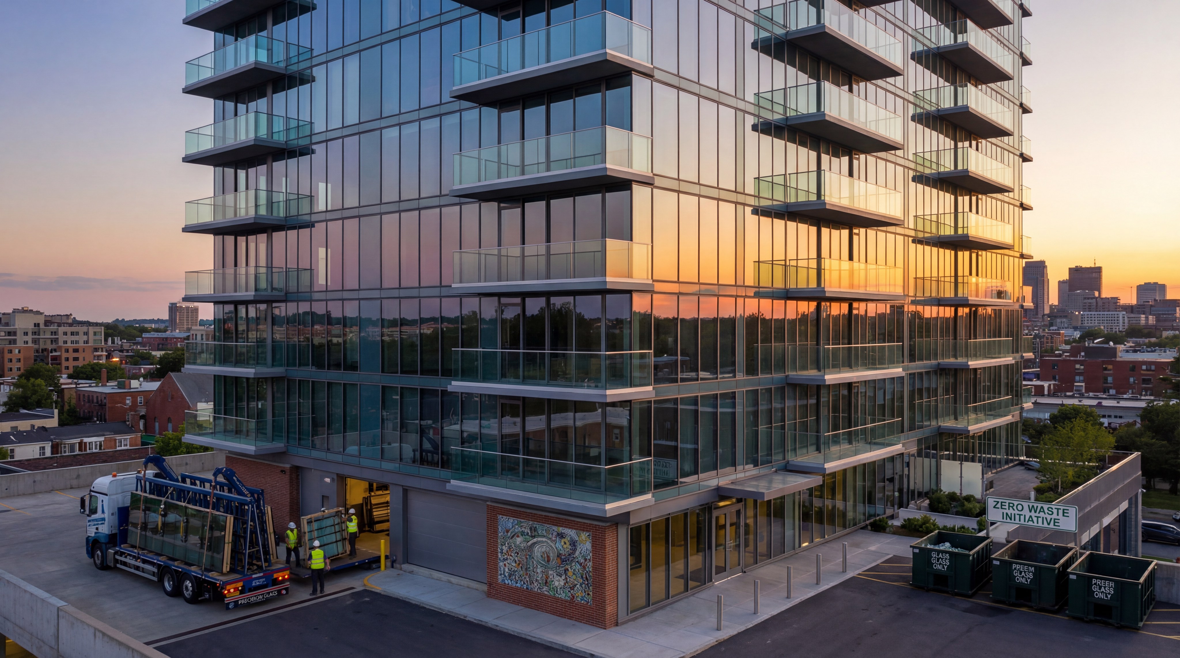 Luxury residential glass architecture