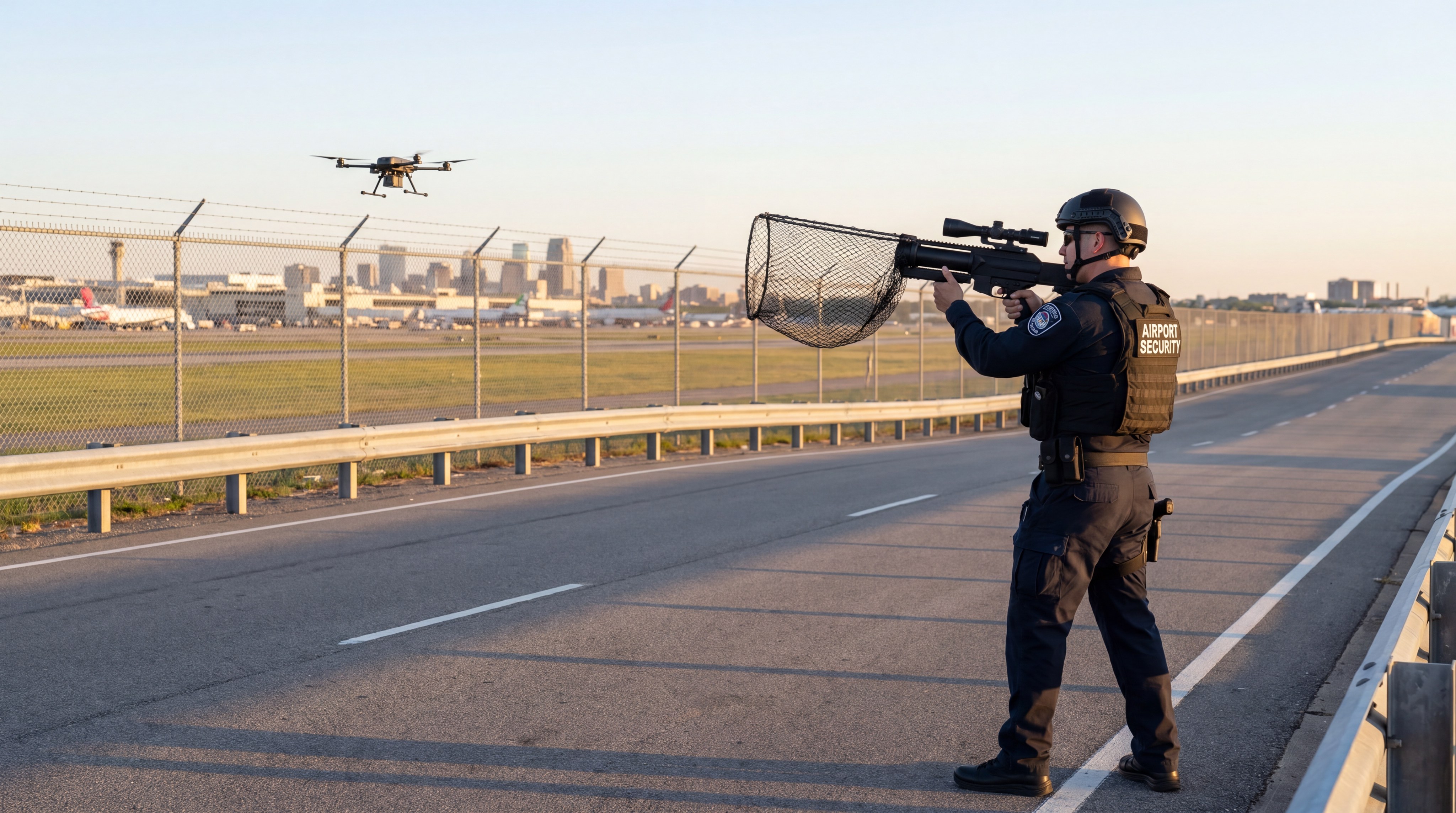 airport security drone interdiction