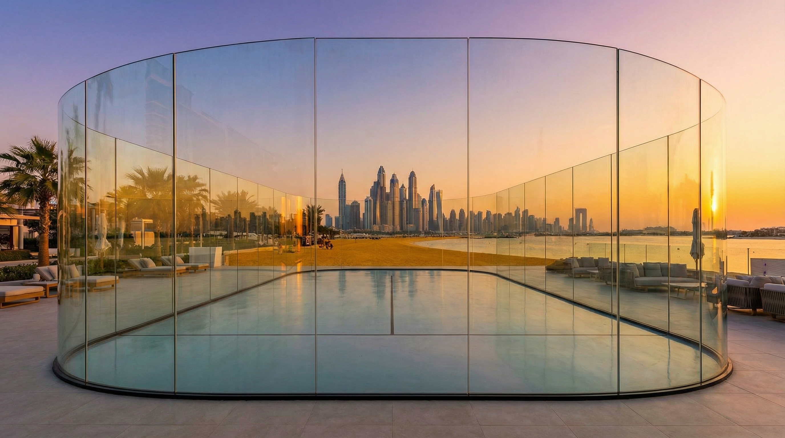 ultra padel court panoramic