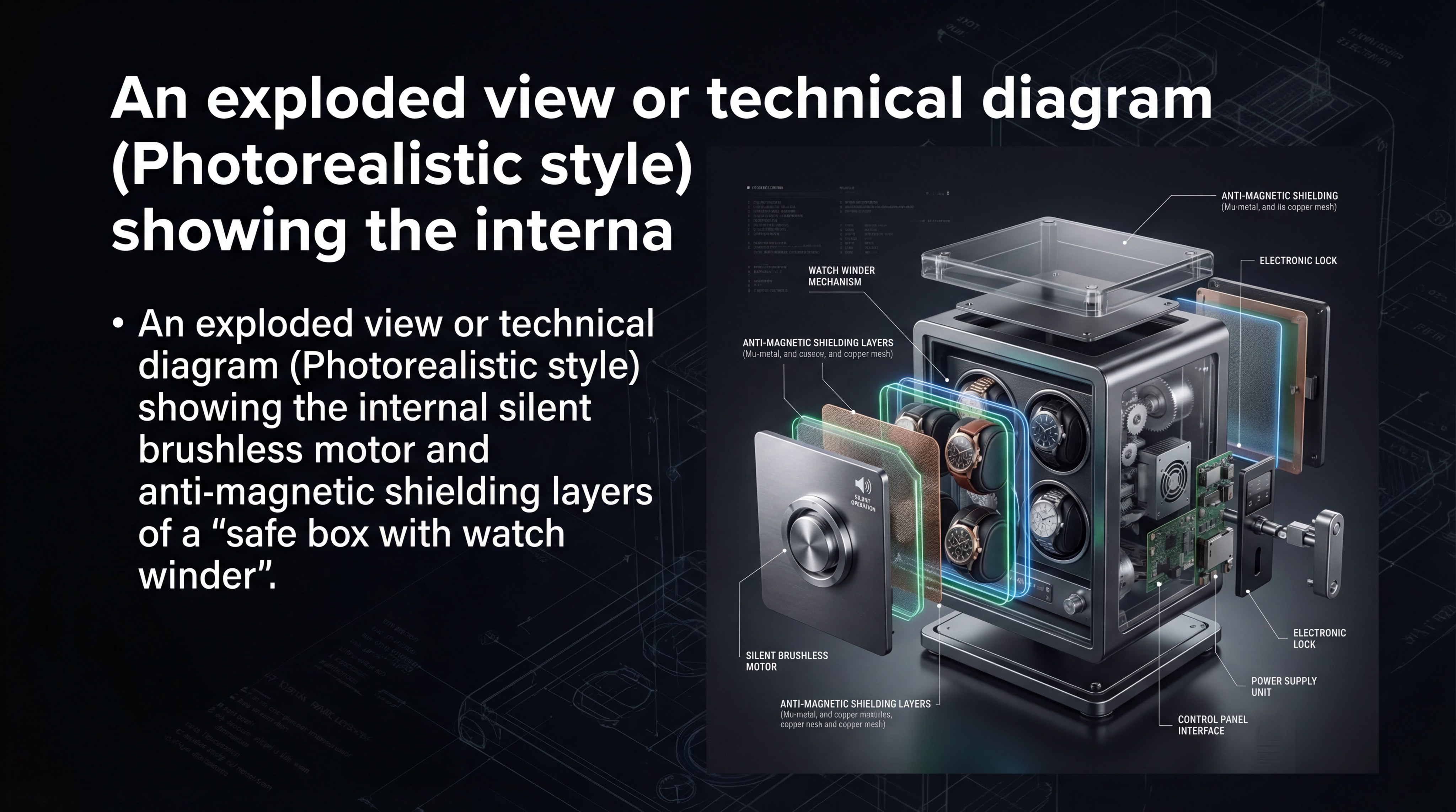 safe box watch winder motor diagram