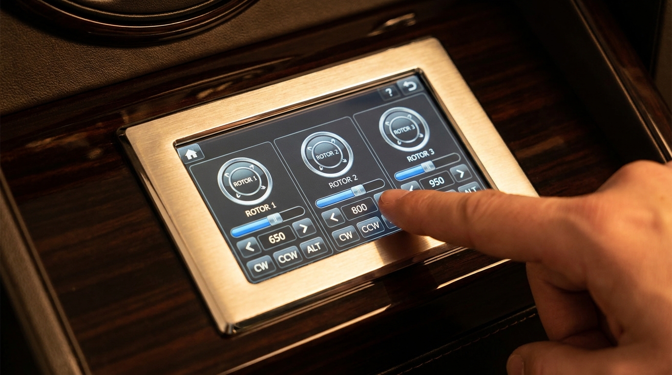 Modern LCD Touch Screen Control Panel