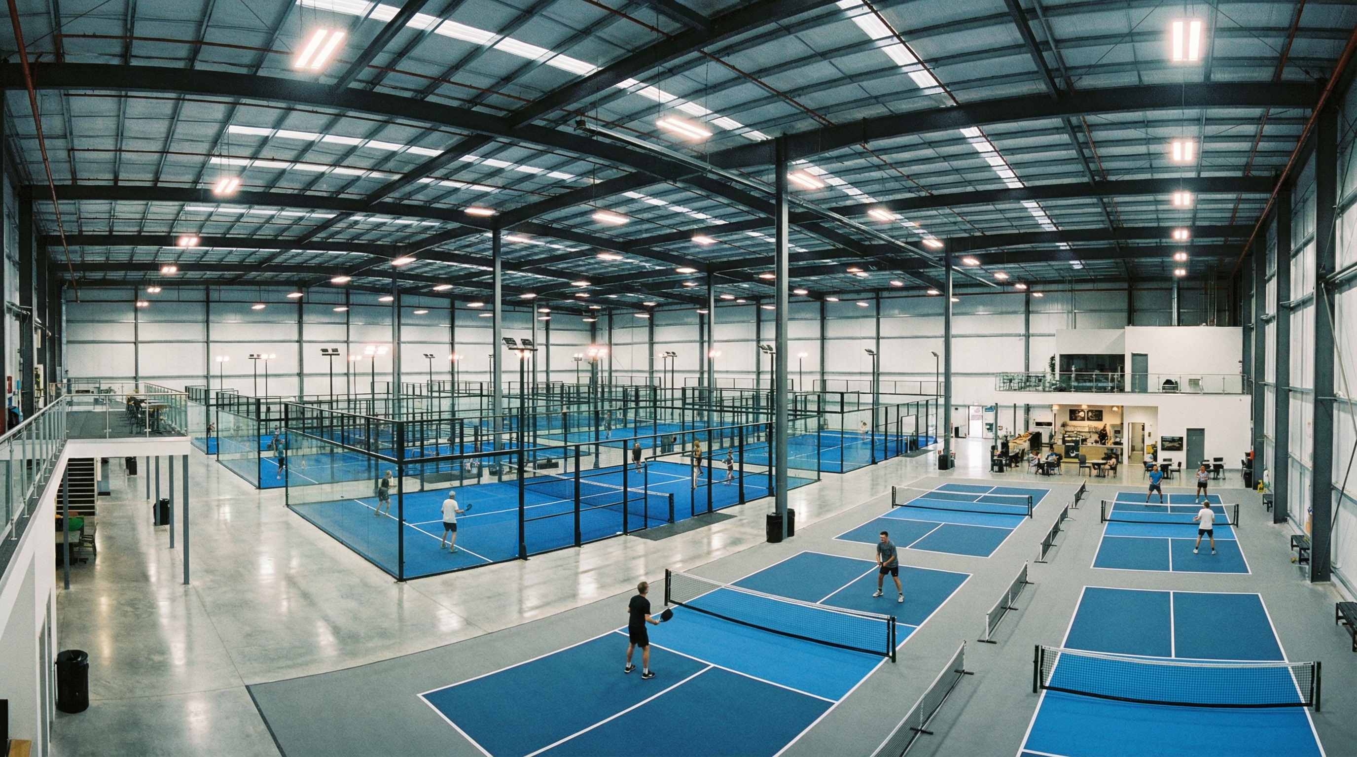 modern sports warehouse facility