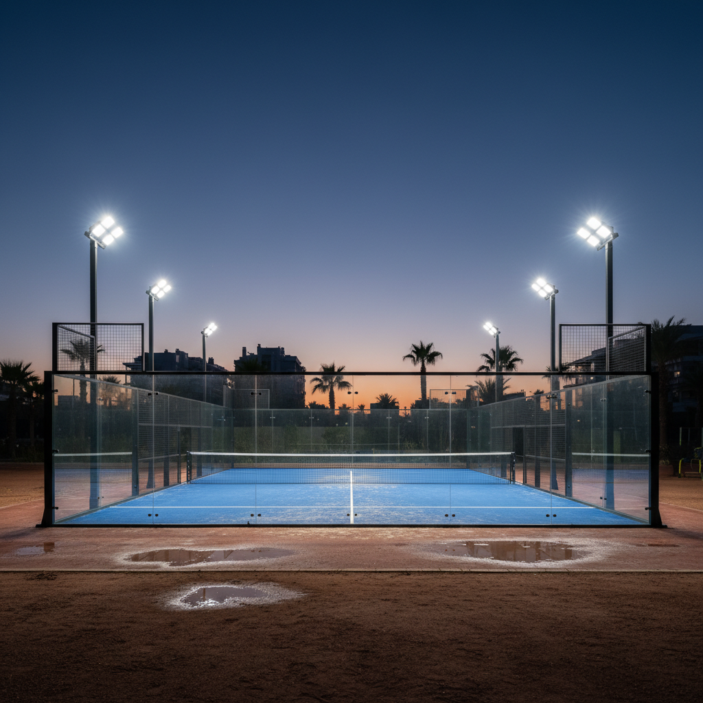 Padel Court Twilight Lighting