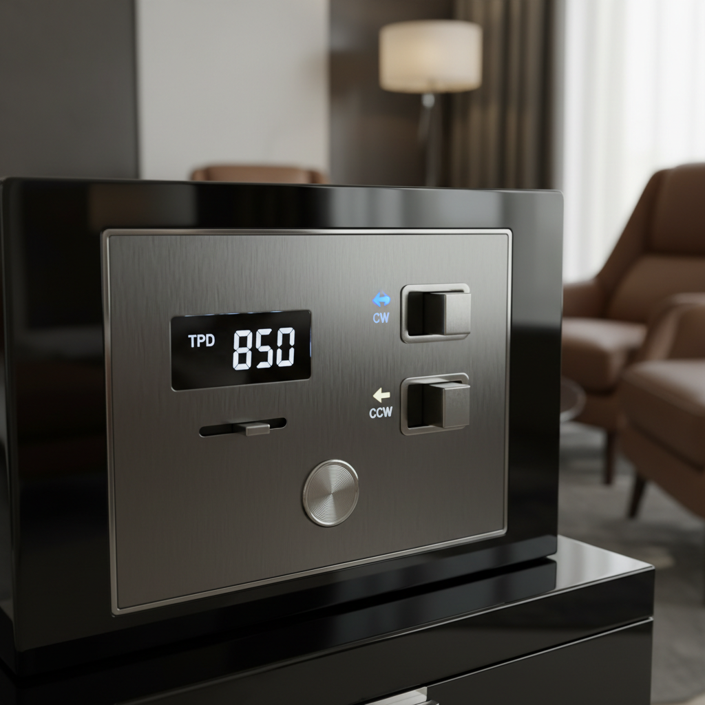 luxury watch winder control panel