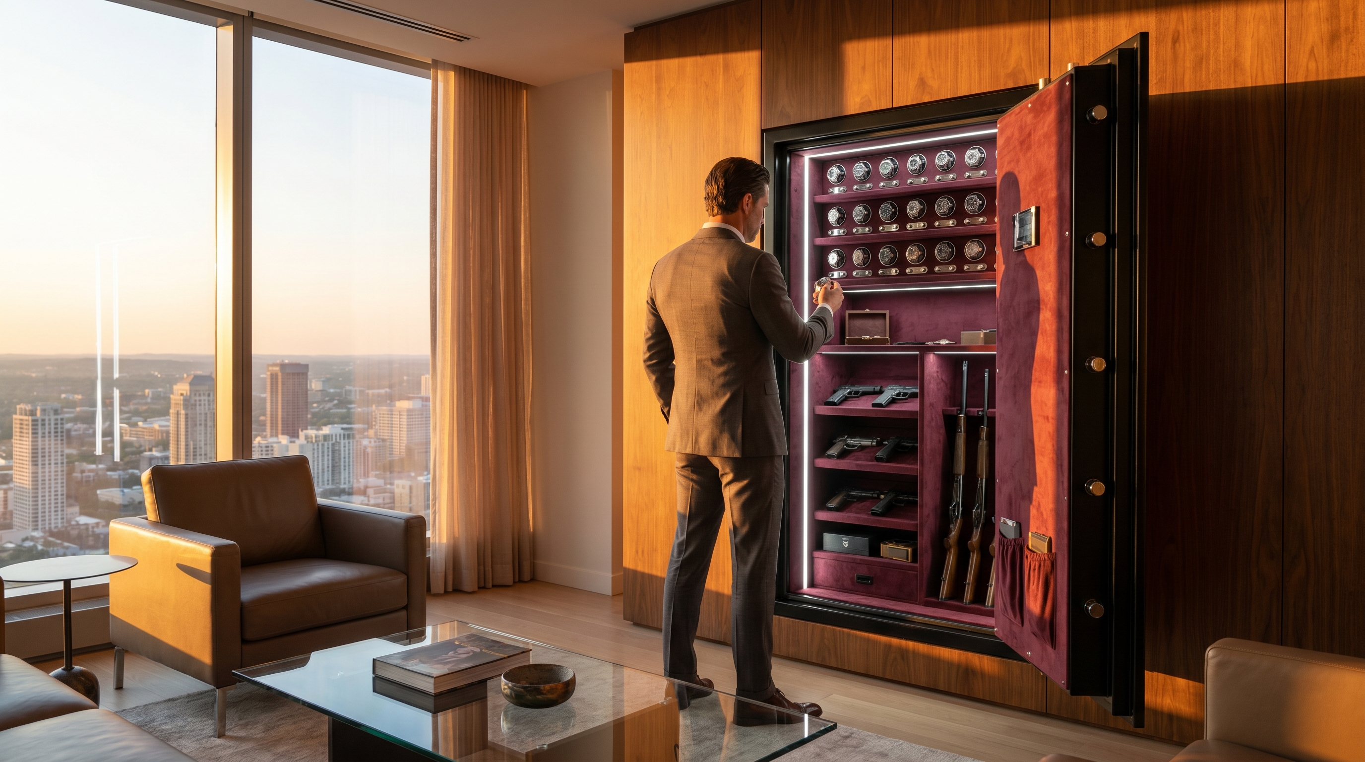 Luxury Watch Collector Safe Scene